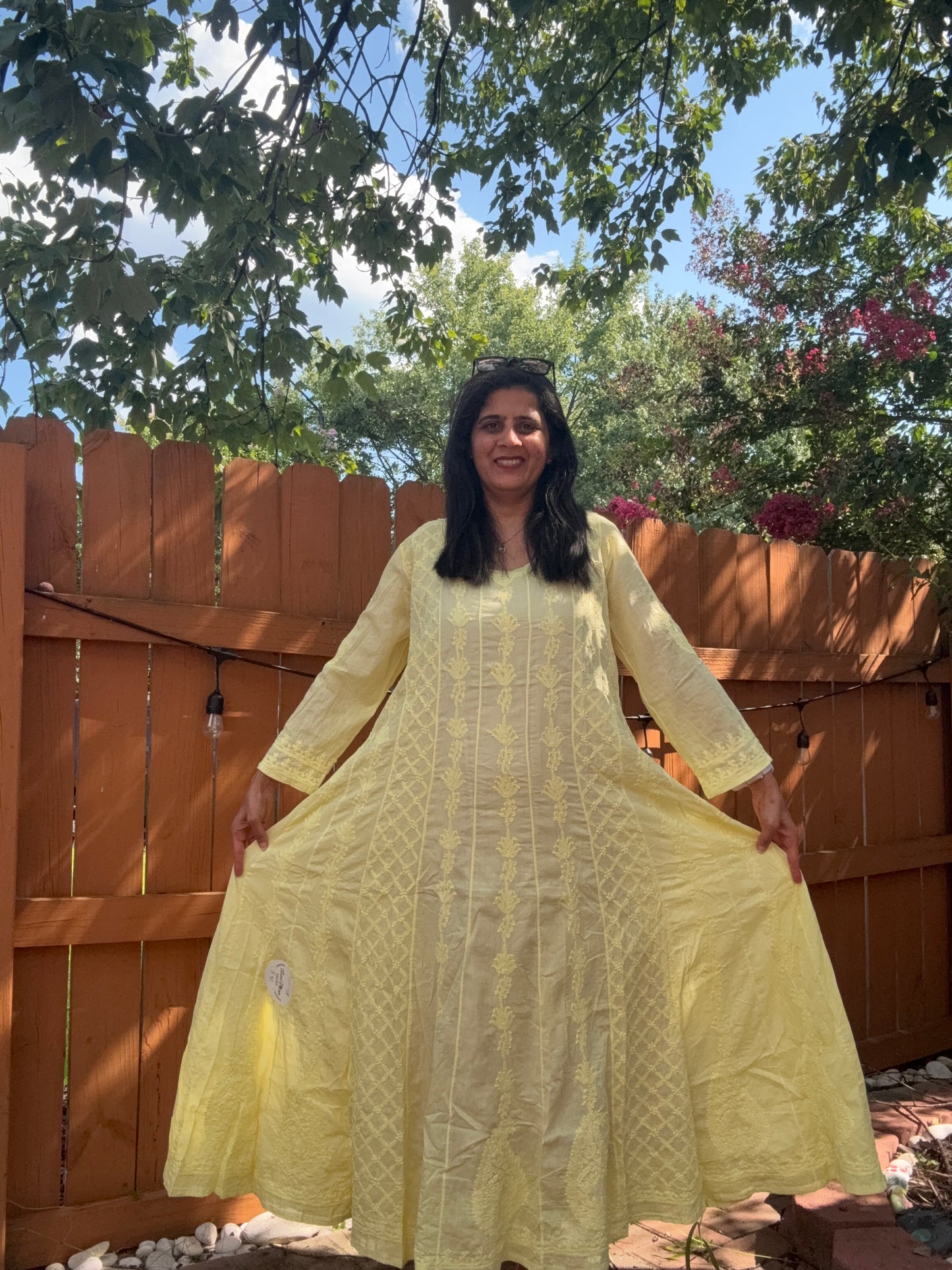 Size XL (40/42) - Mul Cotton Anarkali