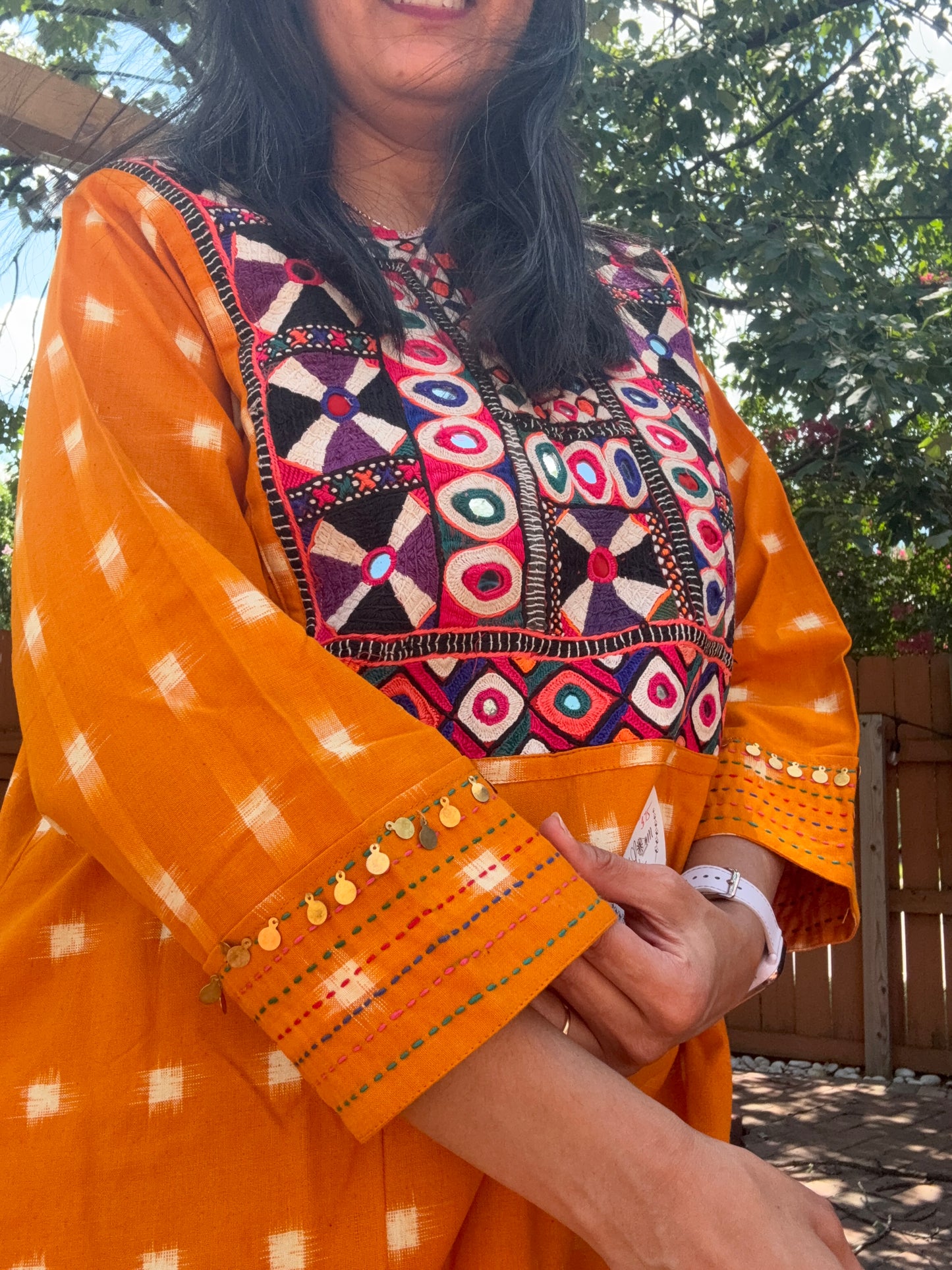Size 46- KutchhIkkat Cotton Kurta