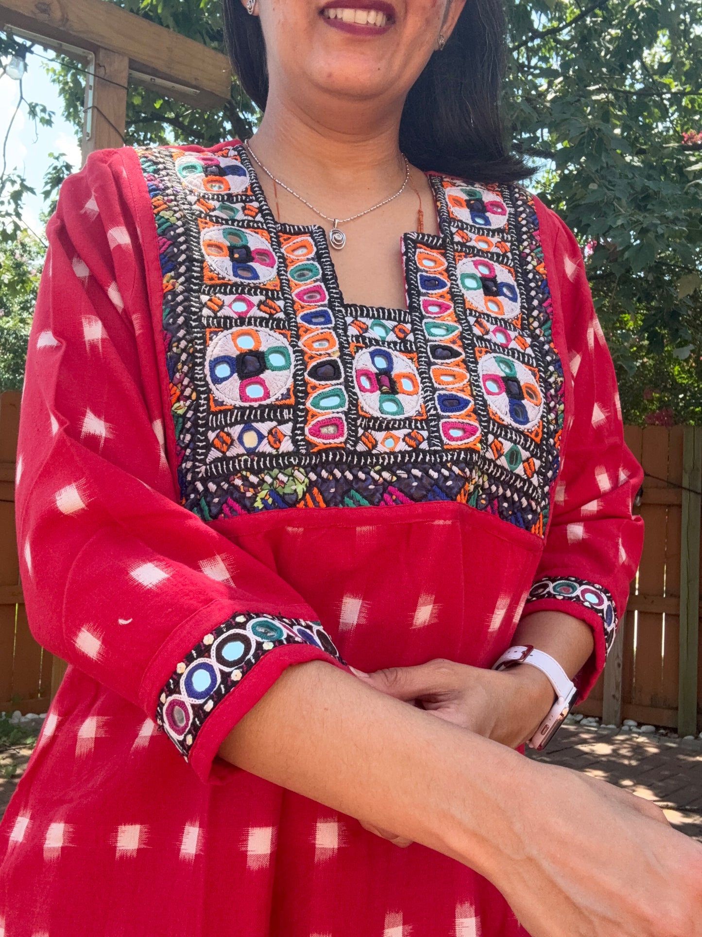 Size 44 - KutchhIkkat Cotton Kurta