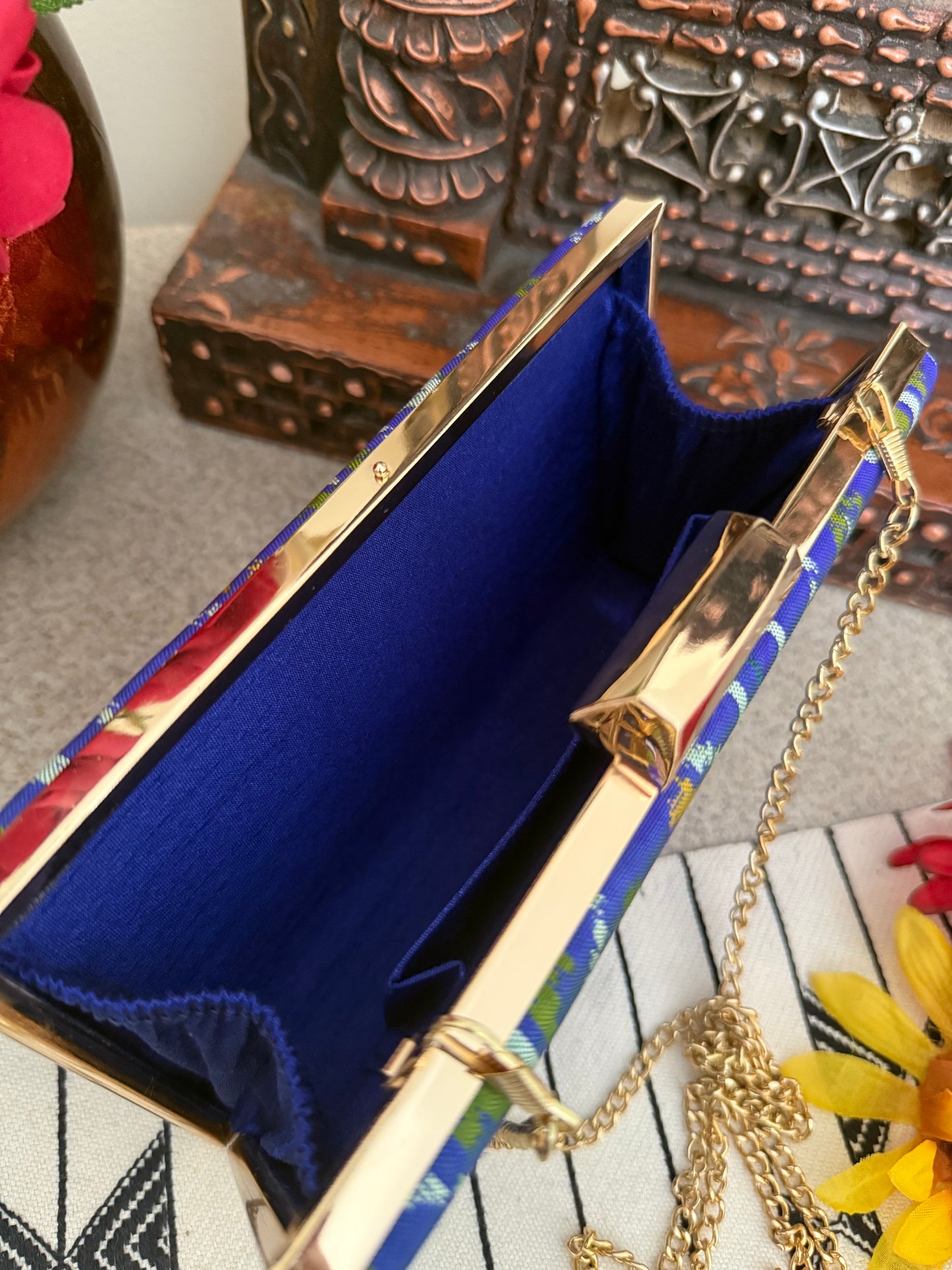 Patola Clutches - Royal Blue