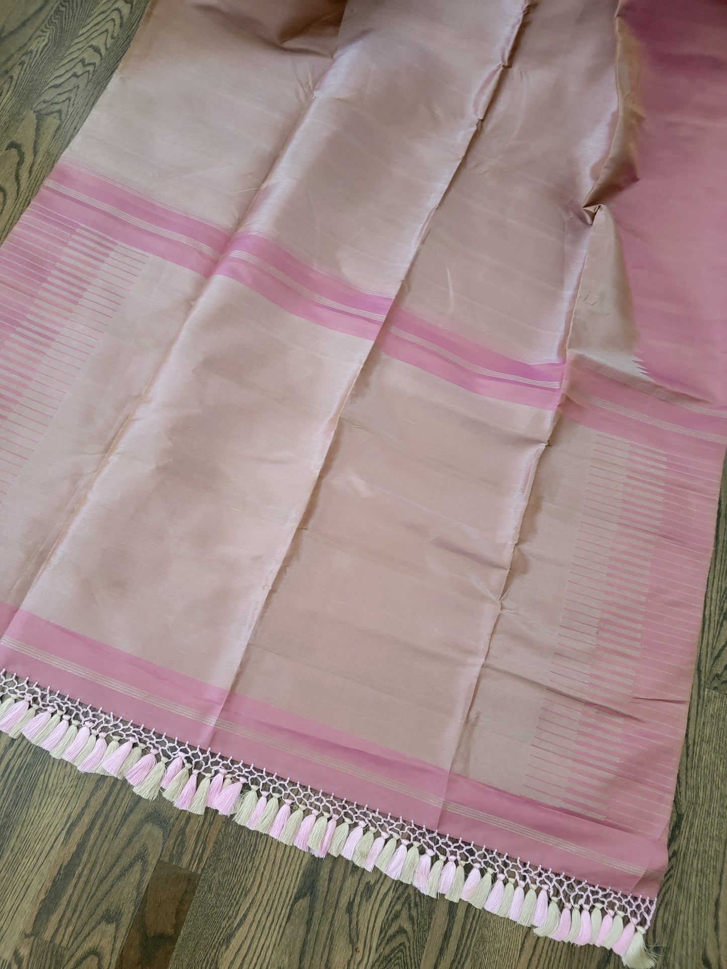 Rising Border Kanjivaram - Baby Pink