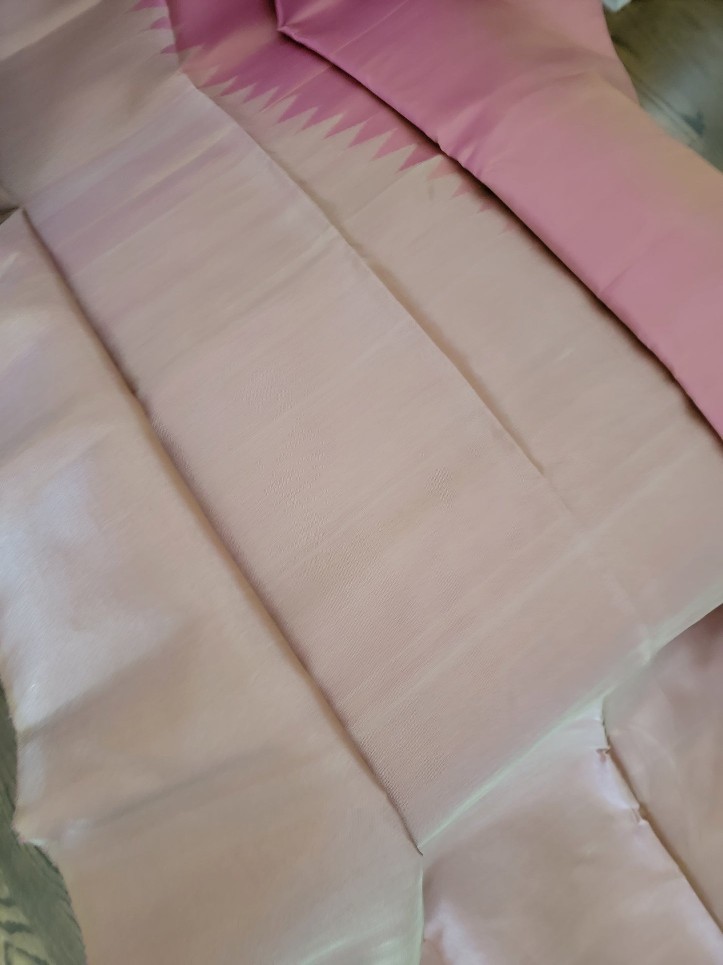 Rising Border Kanjivaram - Baby Pink