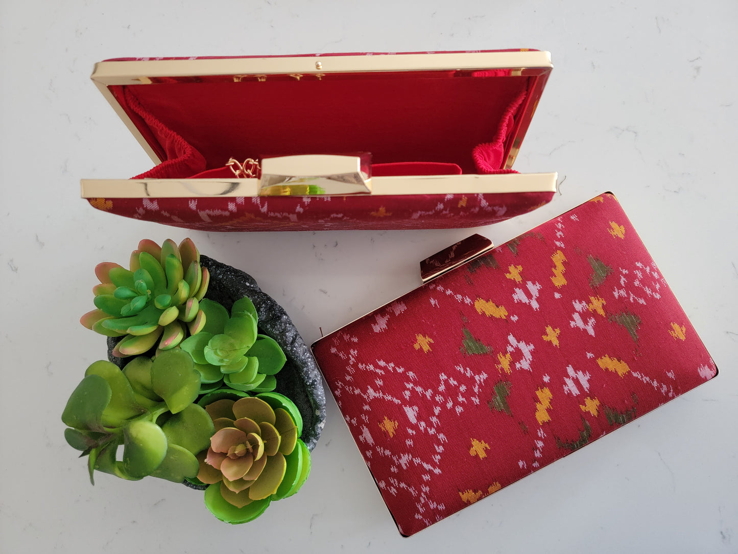 Patola Clutches - Crimson