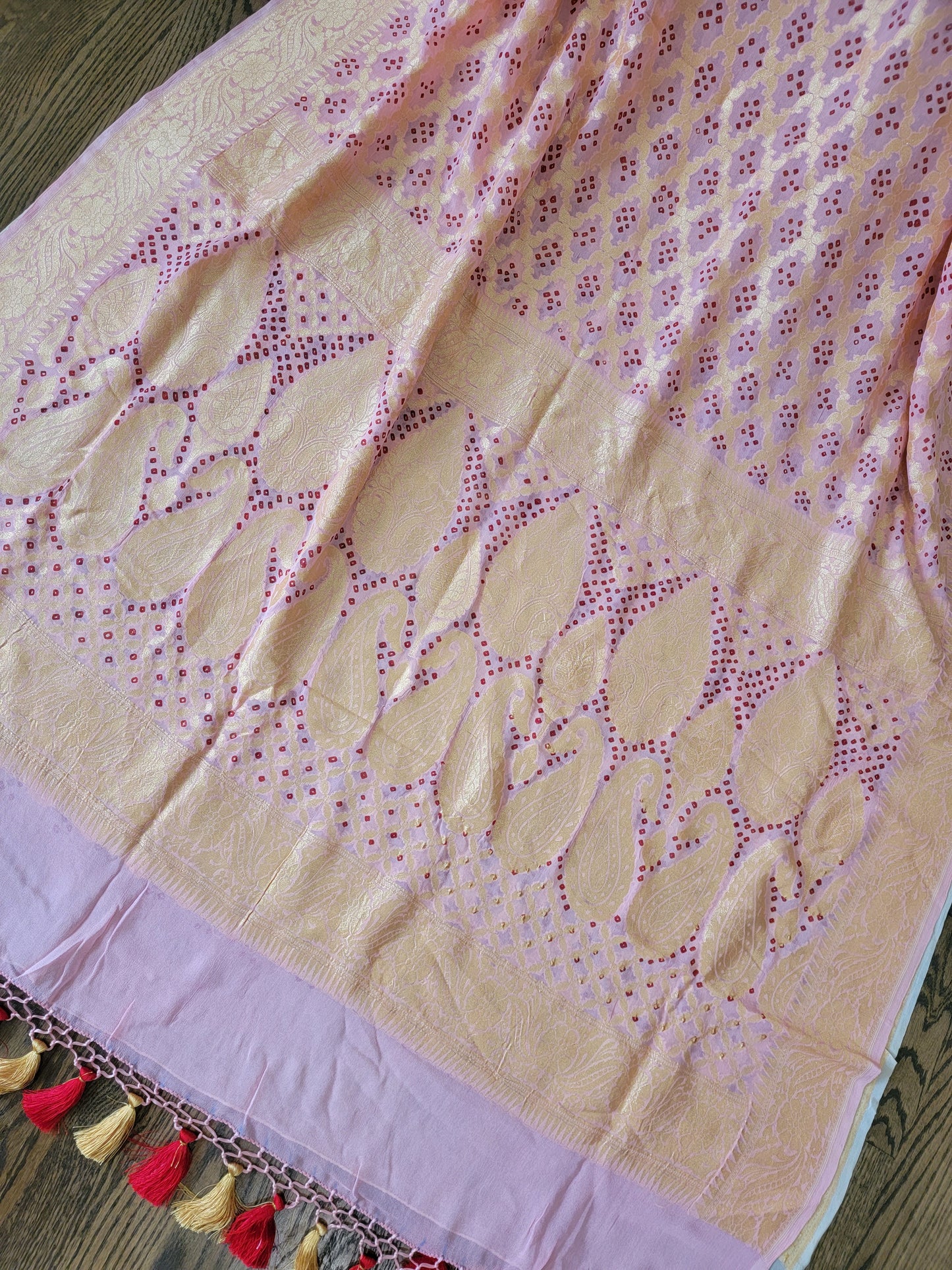 Banarasi Bandhej Saree