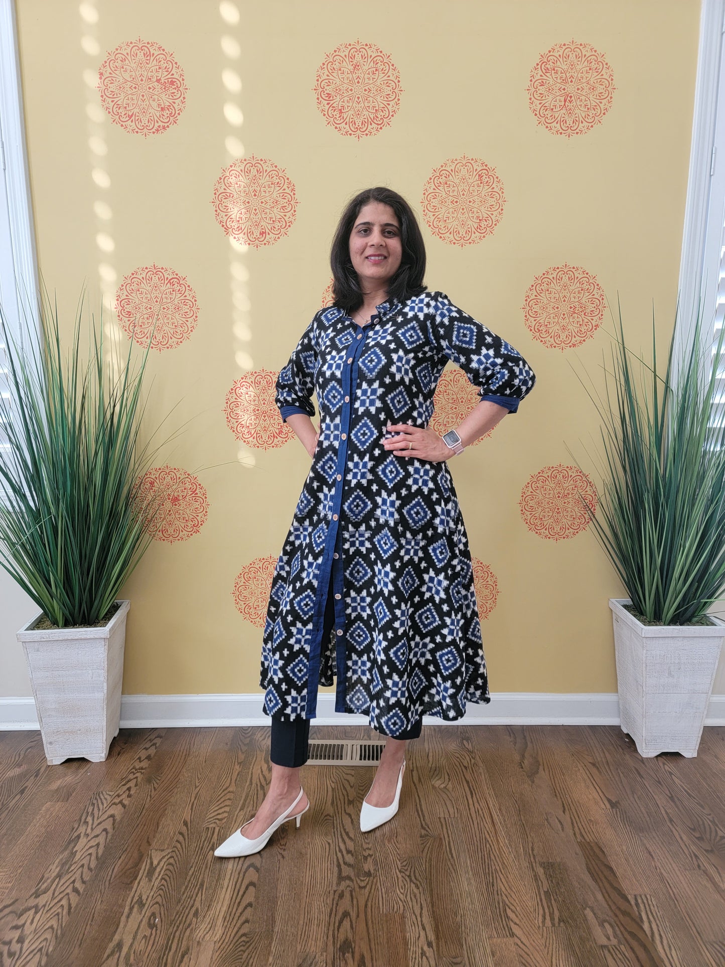 Ikkat Cotton dress