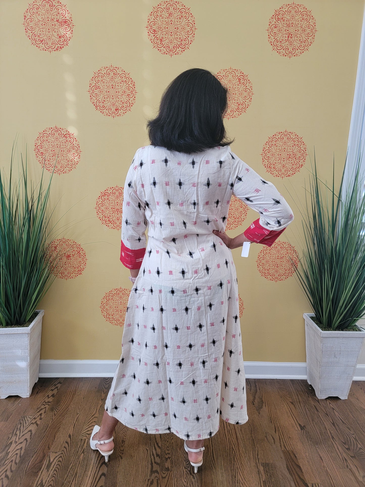 Pochumpally Double Ikkat Long dress