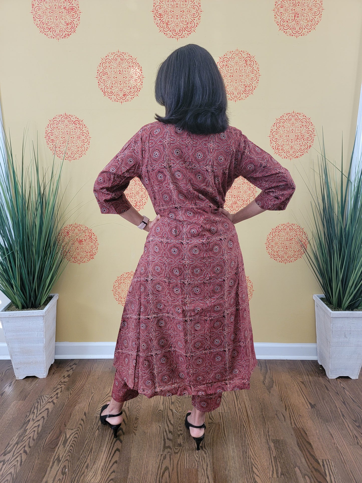 Ajatakh 3 piece kurta, pant, and shrug set