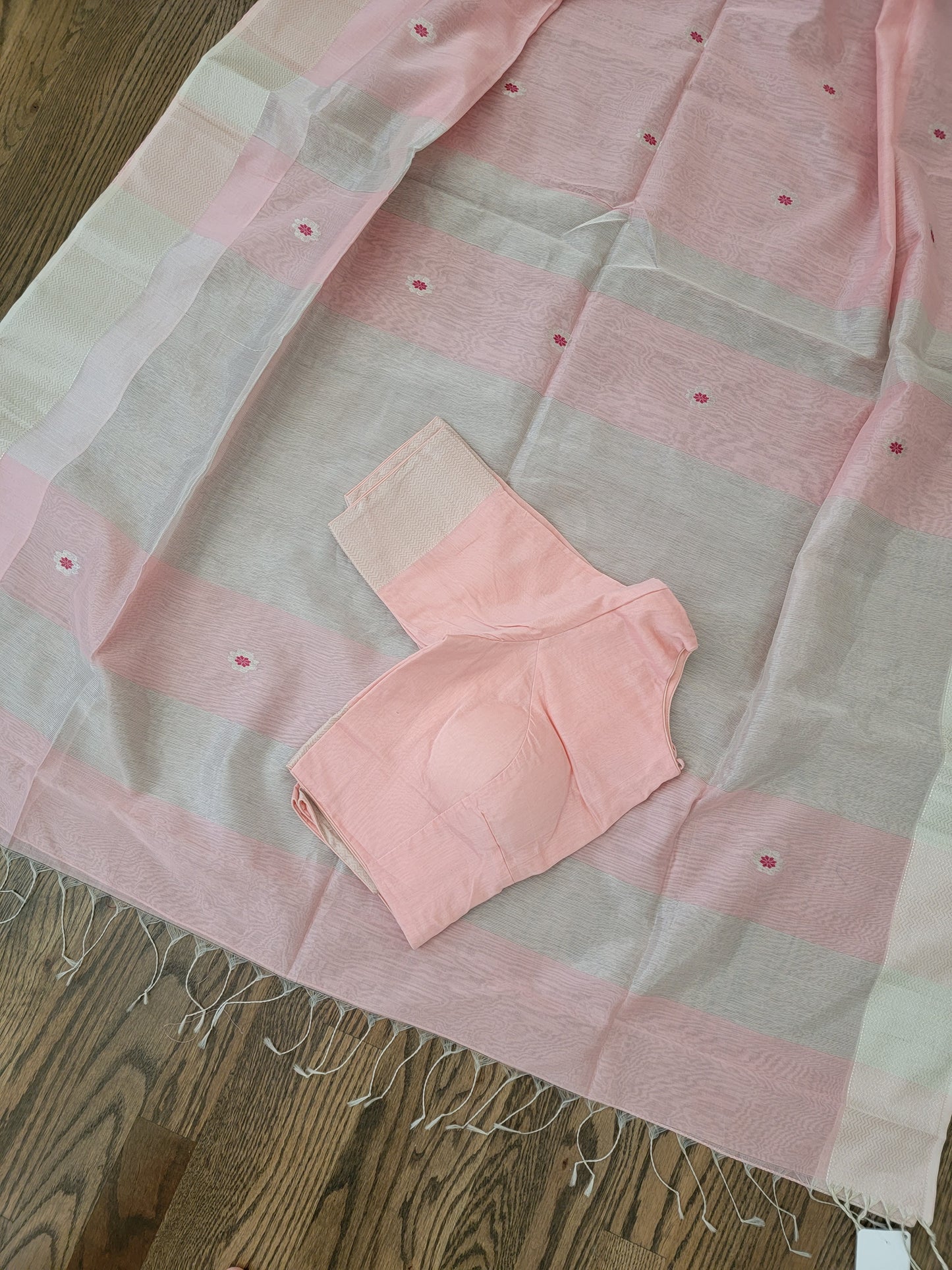 Handwoven Maheshwari - Blossom Pink