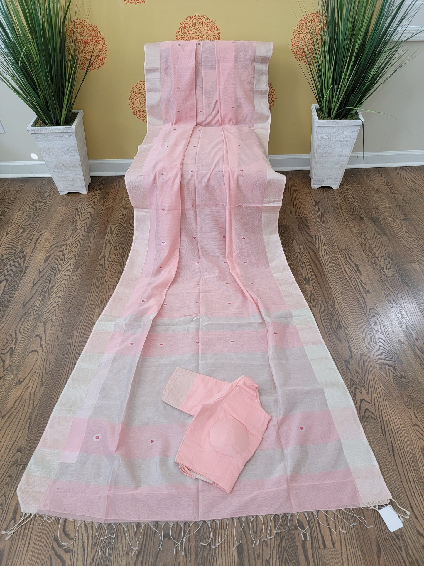 Handwoven Maheshwari - Blossom Pink