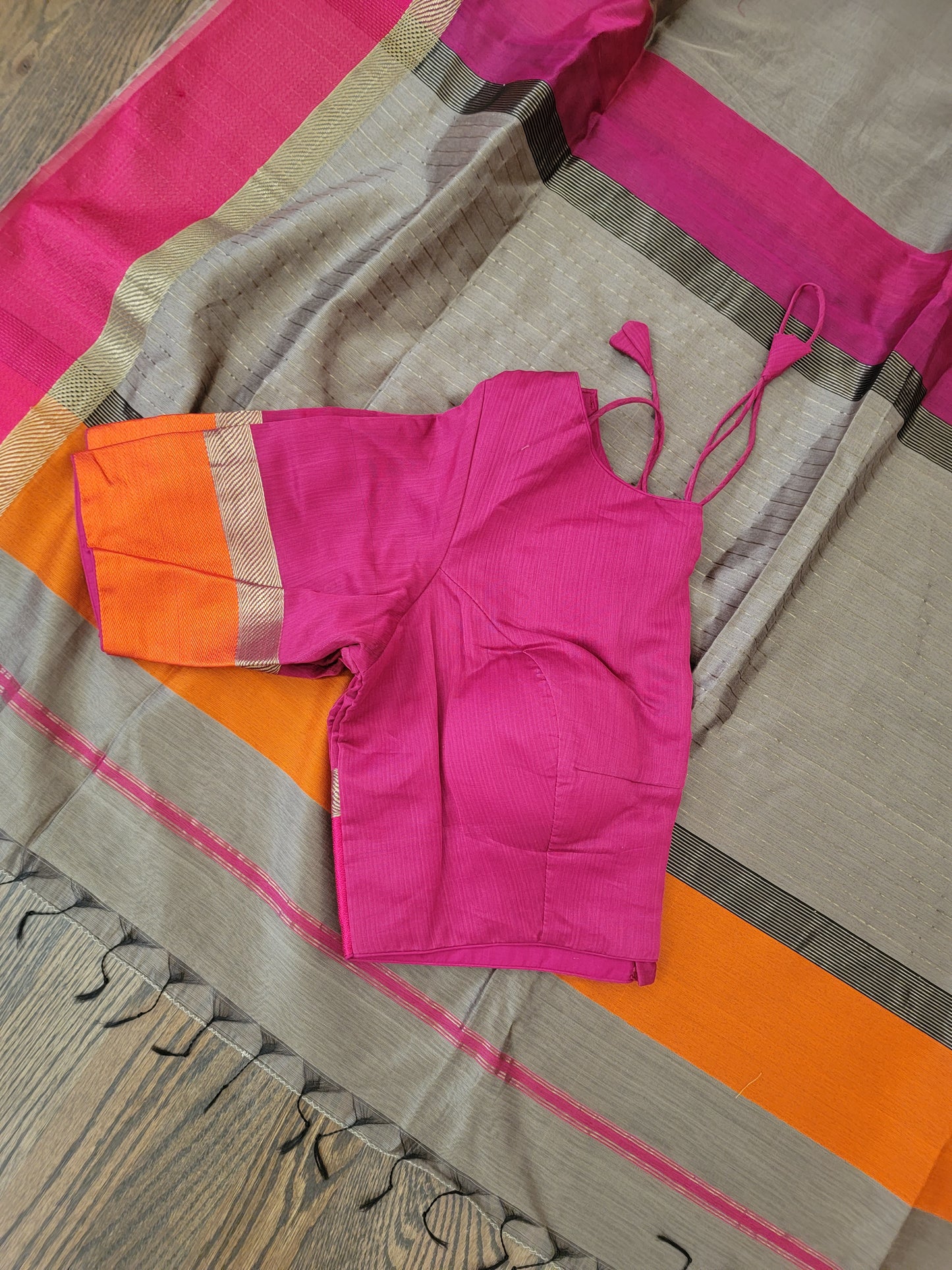 Handwoven Maheshwari - Gray