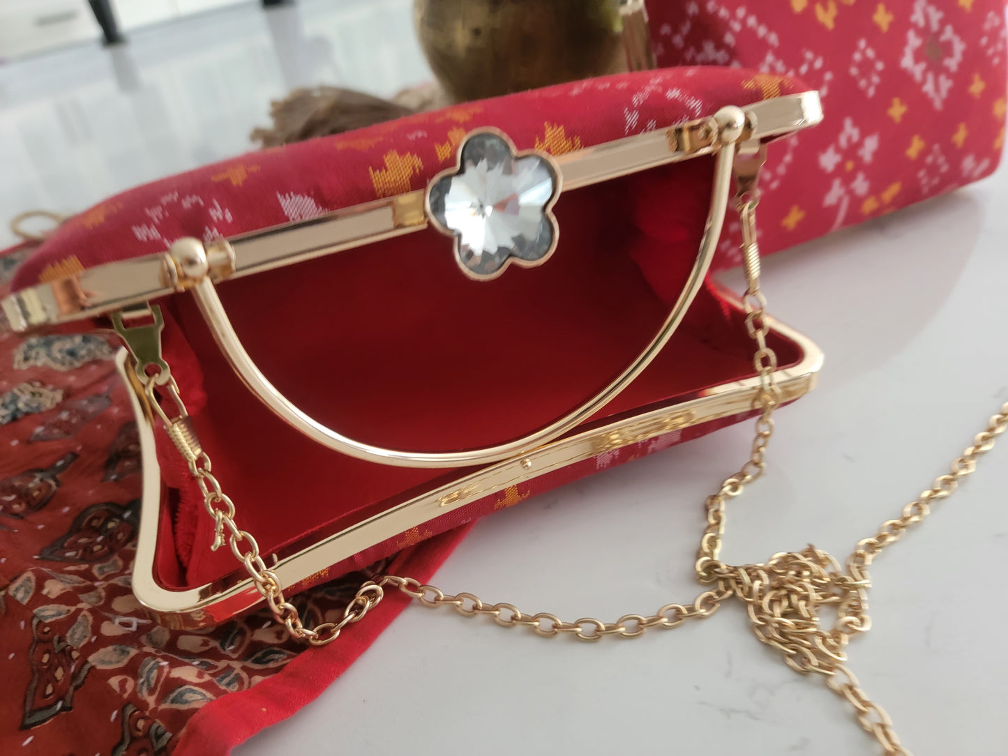 Patola Clutches - Crimson