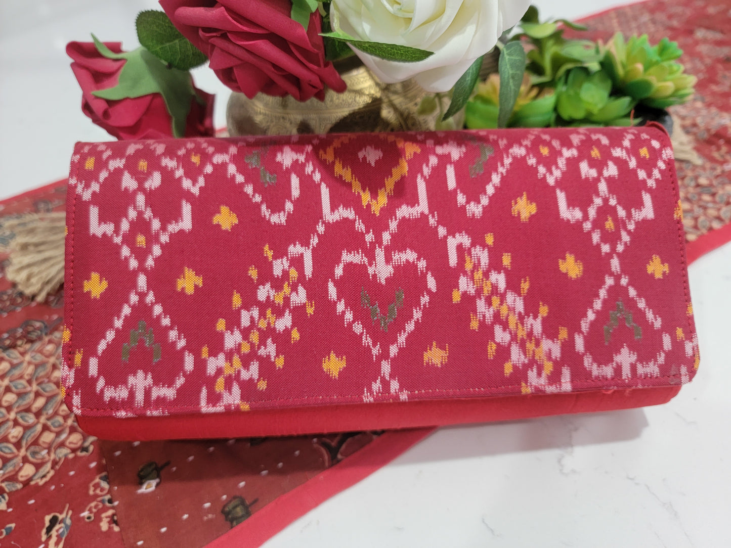 Patola Clutches - Crimson