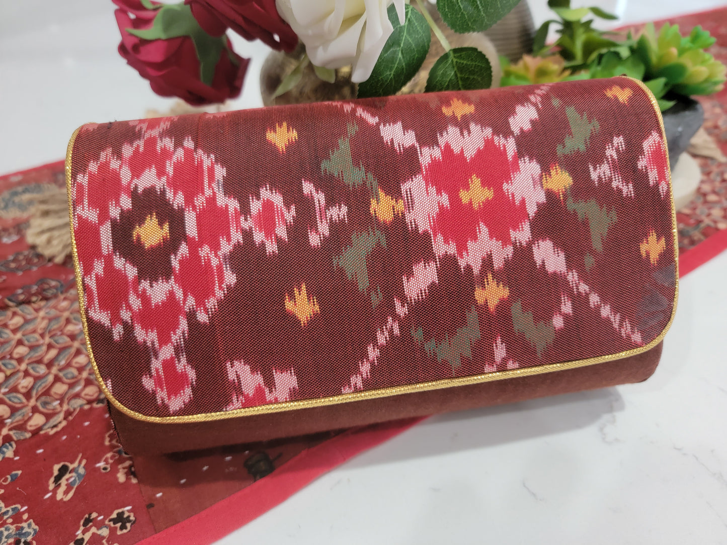 Patola Clutches - Maroon
