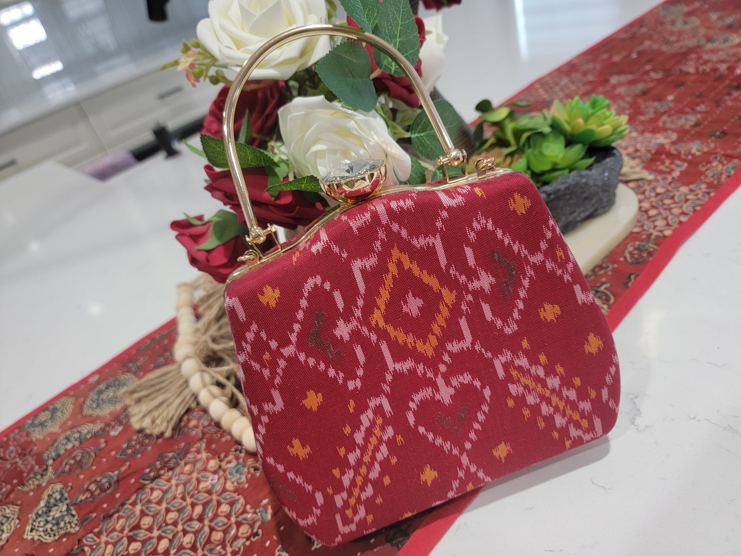 Patola Clutches - Crimson