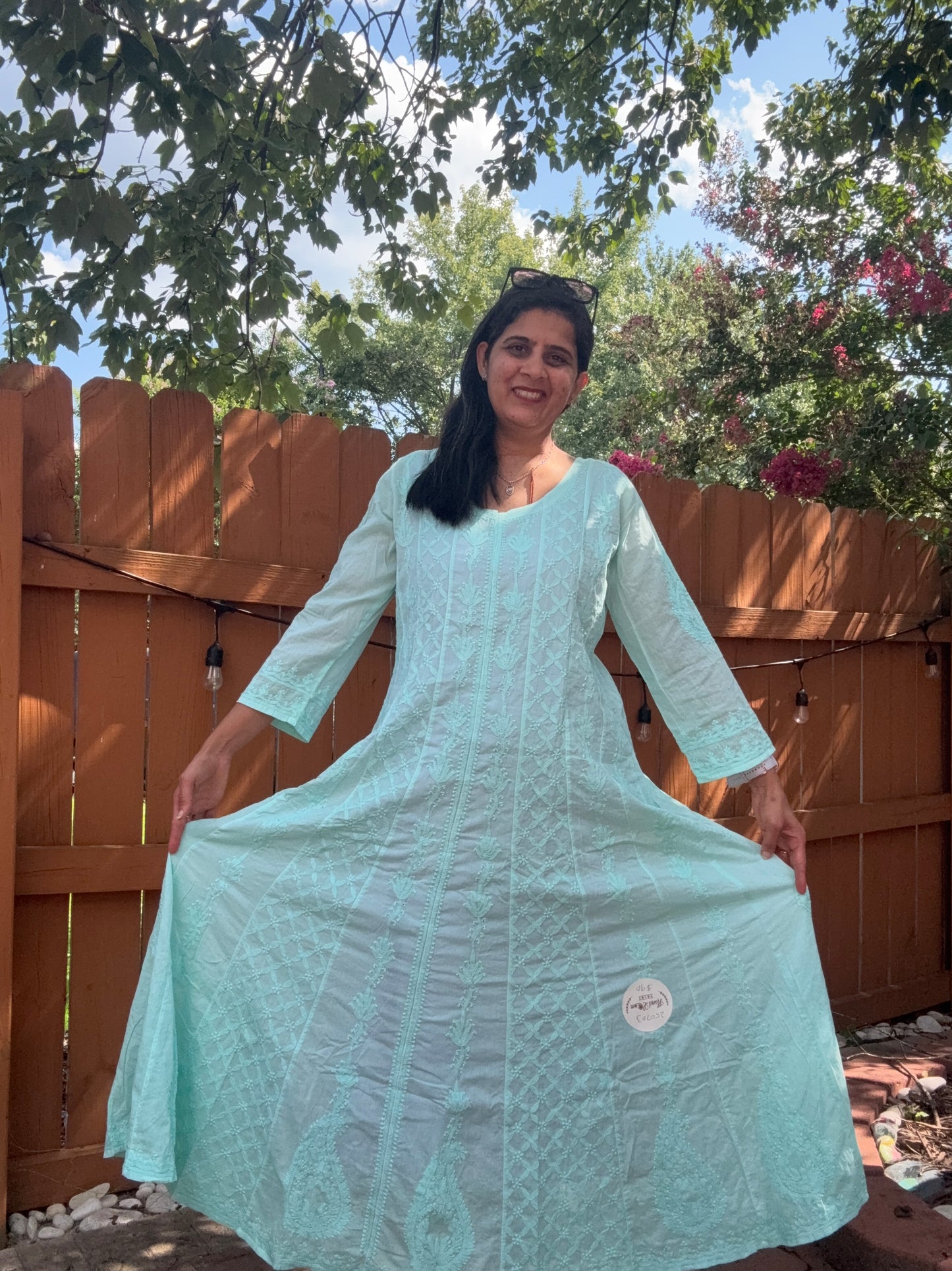 Size M (36/38) - Mul Cotton Anarkali