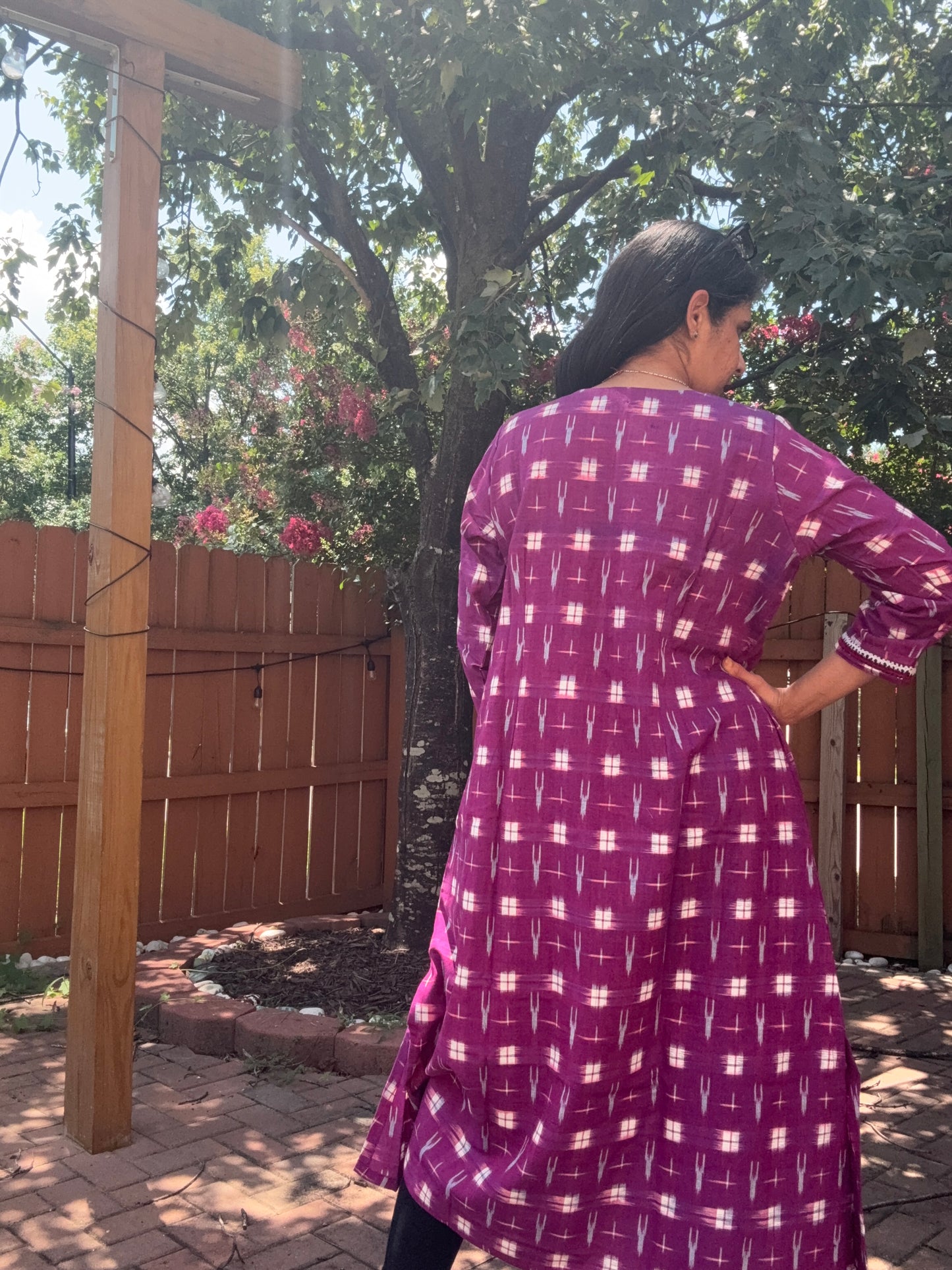 Size 40 - KutchhIkkat Cotton Kurta
