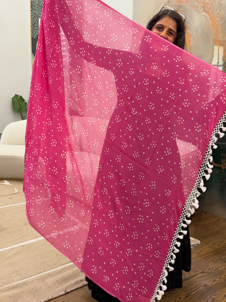 Georgette Dupatta - Baby Pink