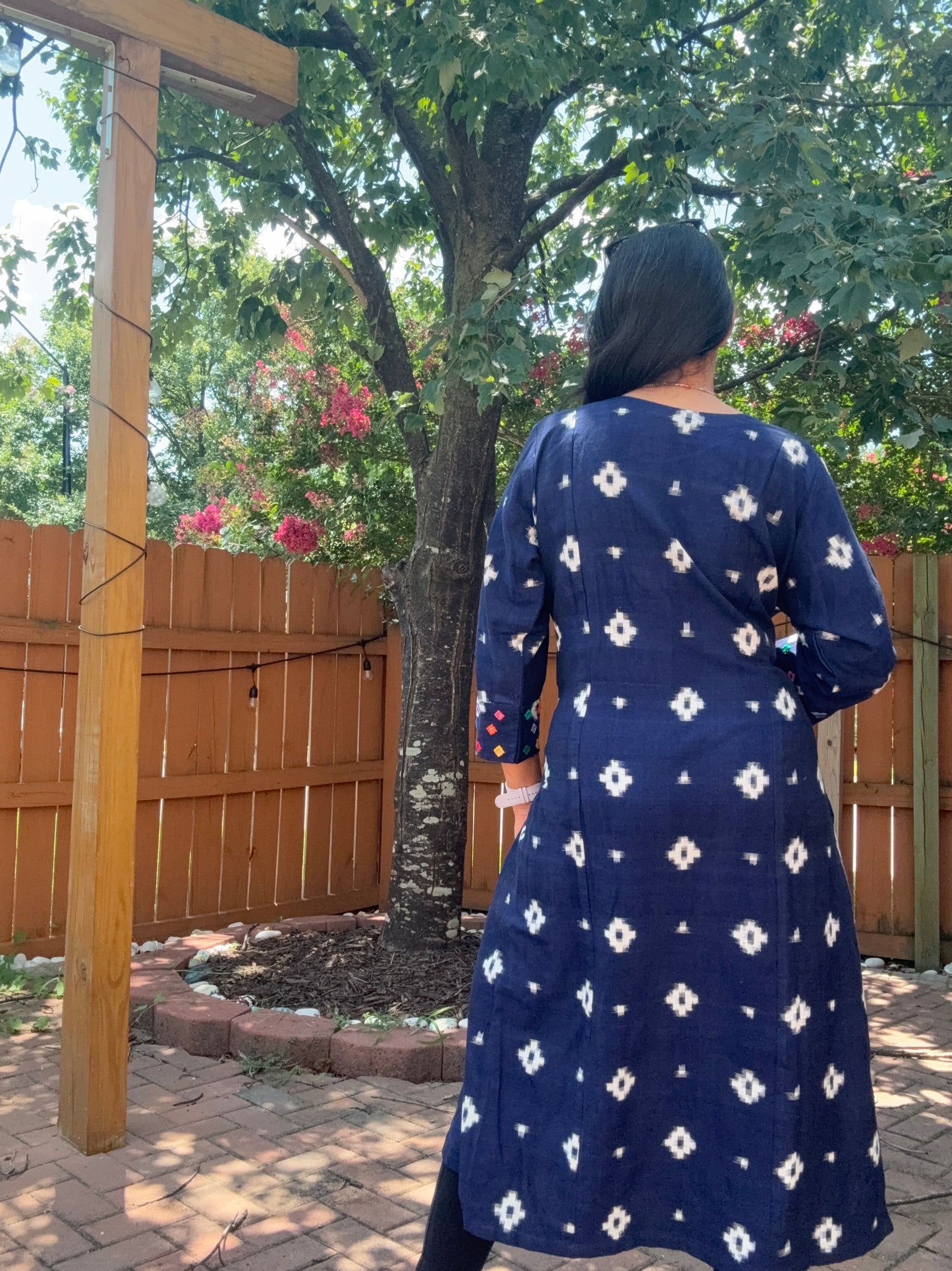 Size 42 - KutchhIkkat Cotton Kurta
