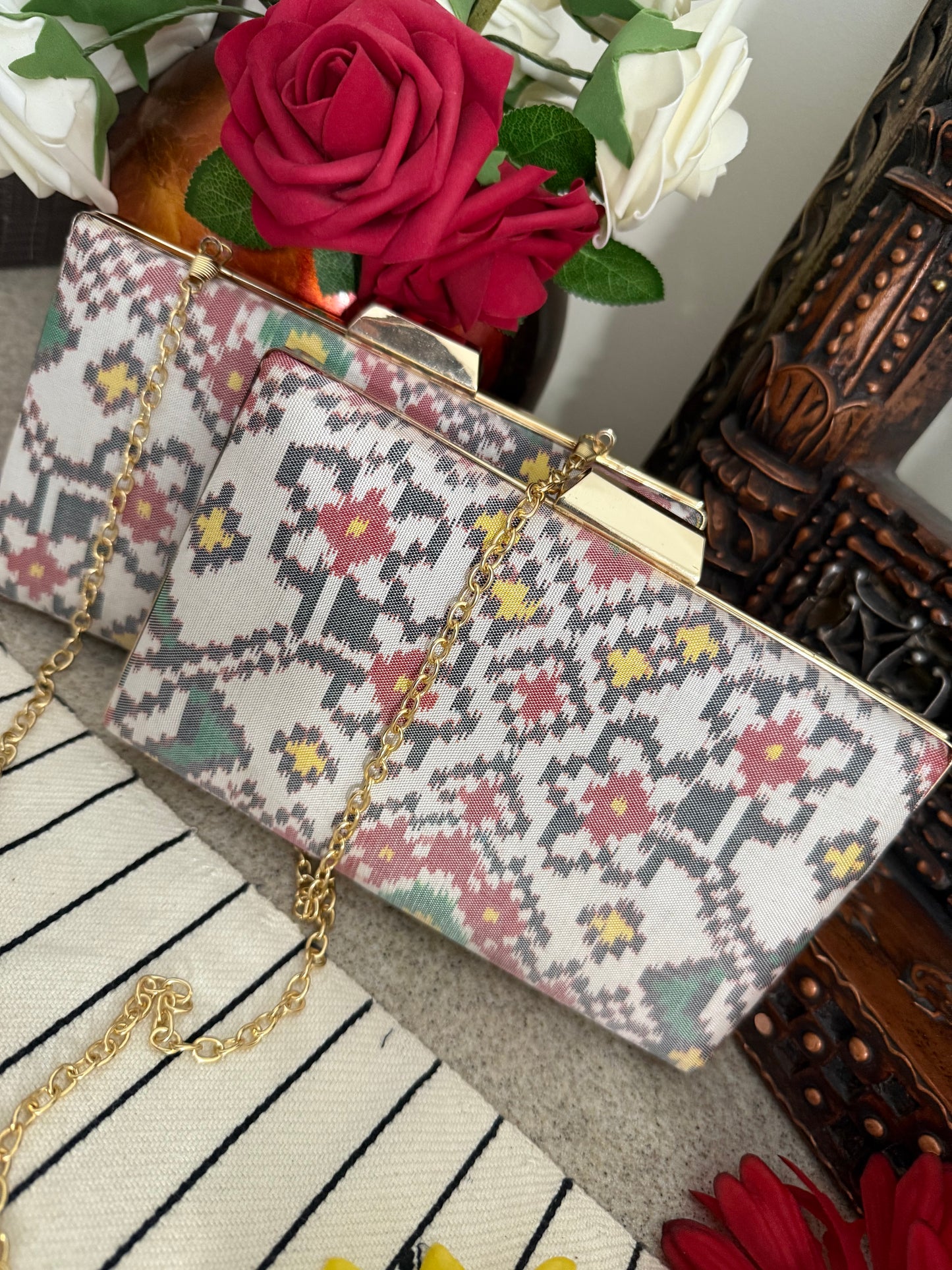Patola Clutches - White