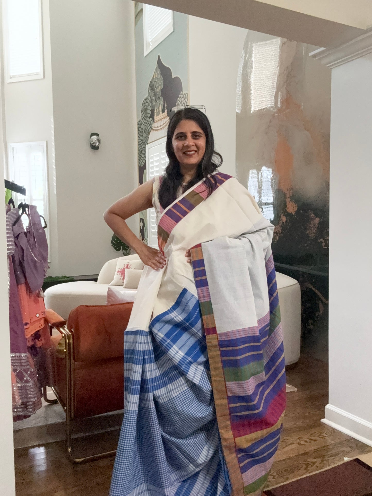 Gamcha Saree - cotton