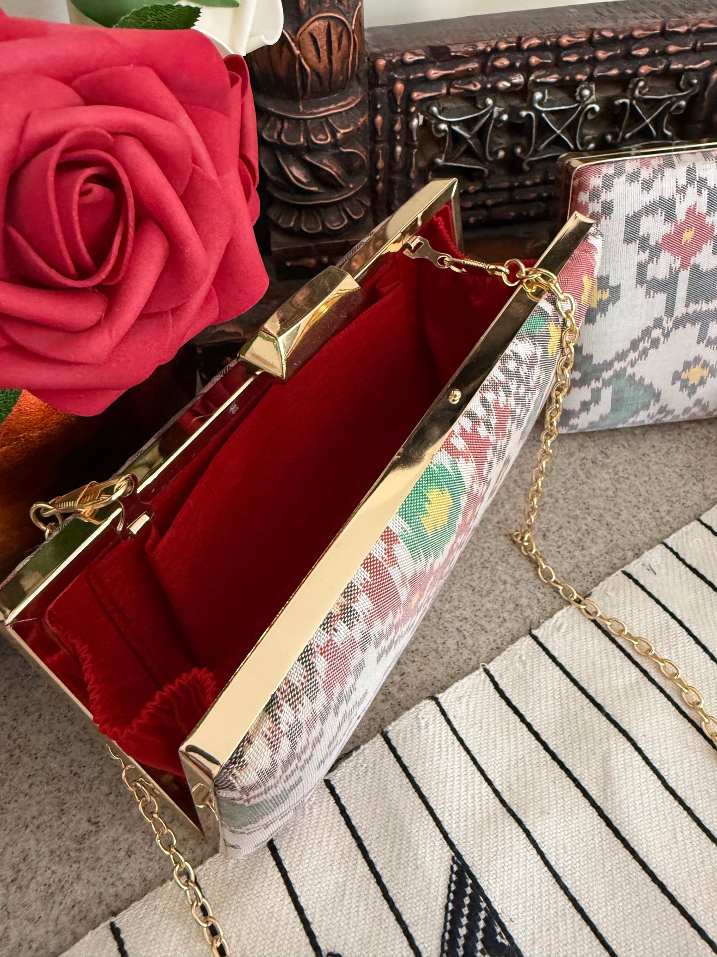 Patola Clutches - White