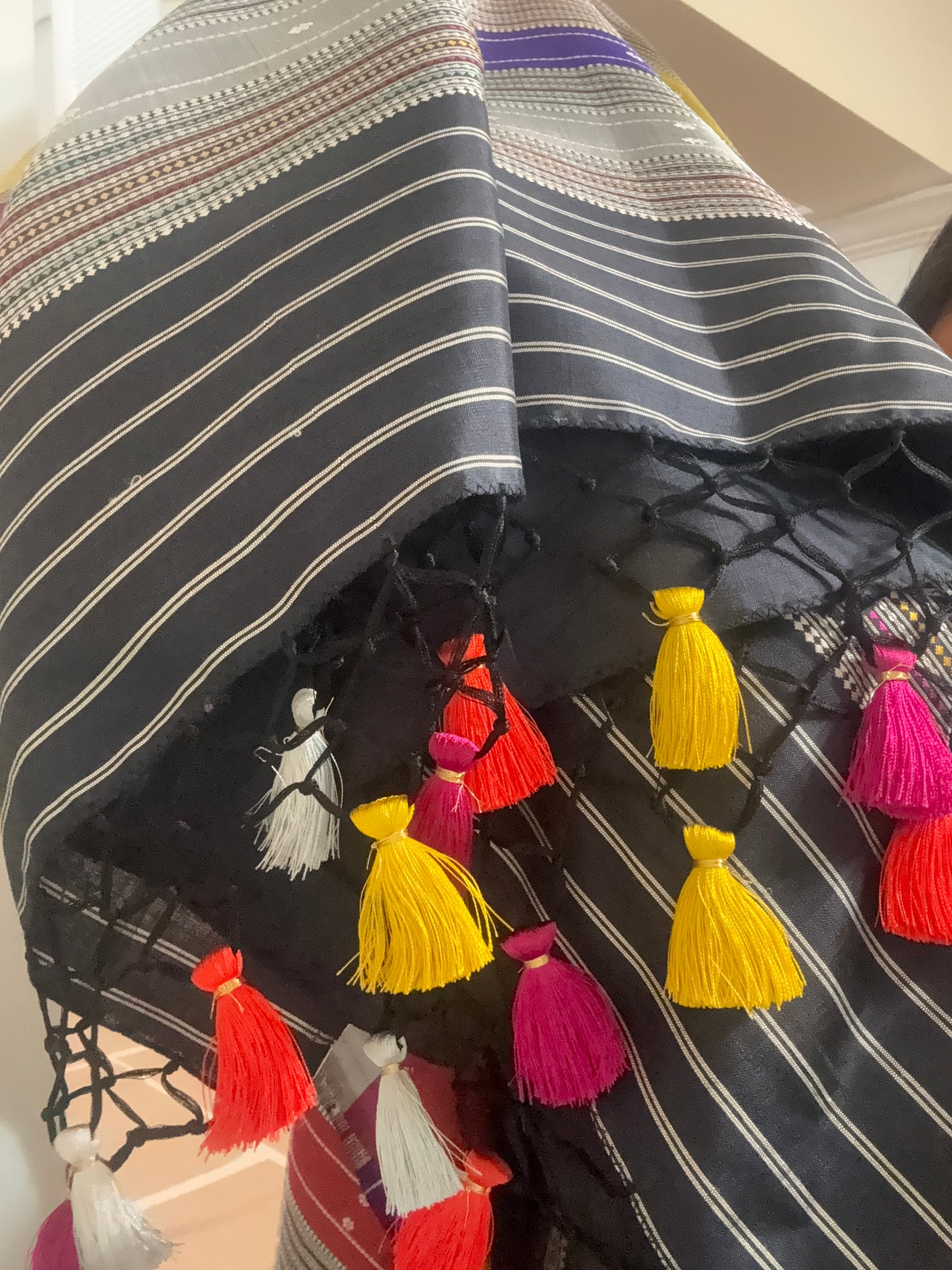 Handwoven Double Aanchal Berhampuri Saree