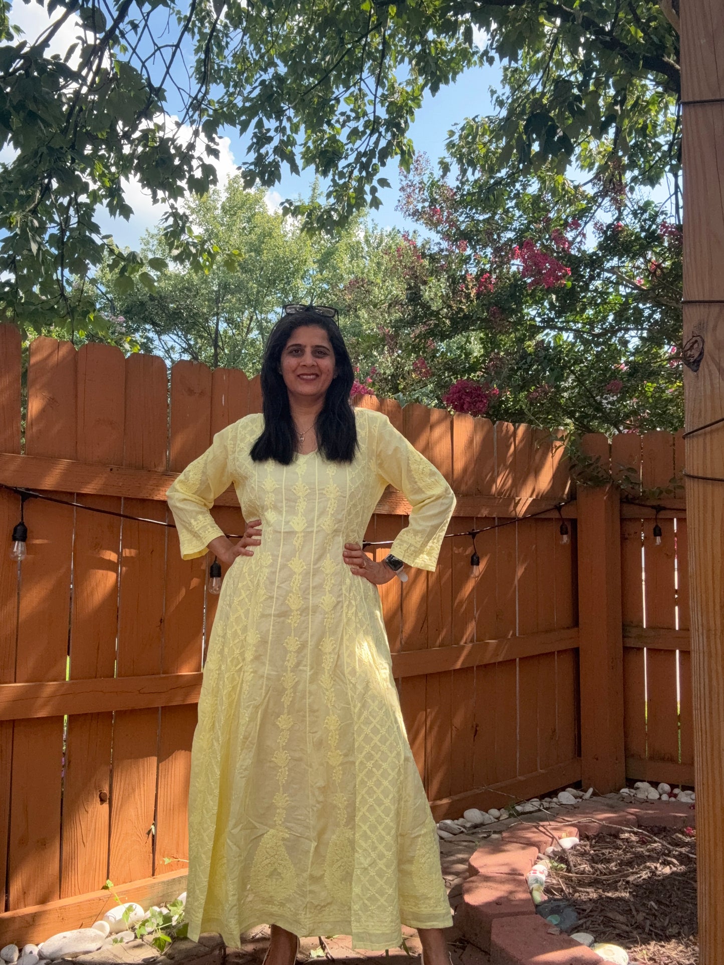 Size XL (40/42) - Mul Cotton Anarkali