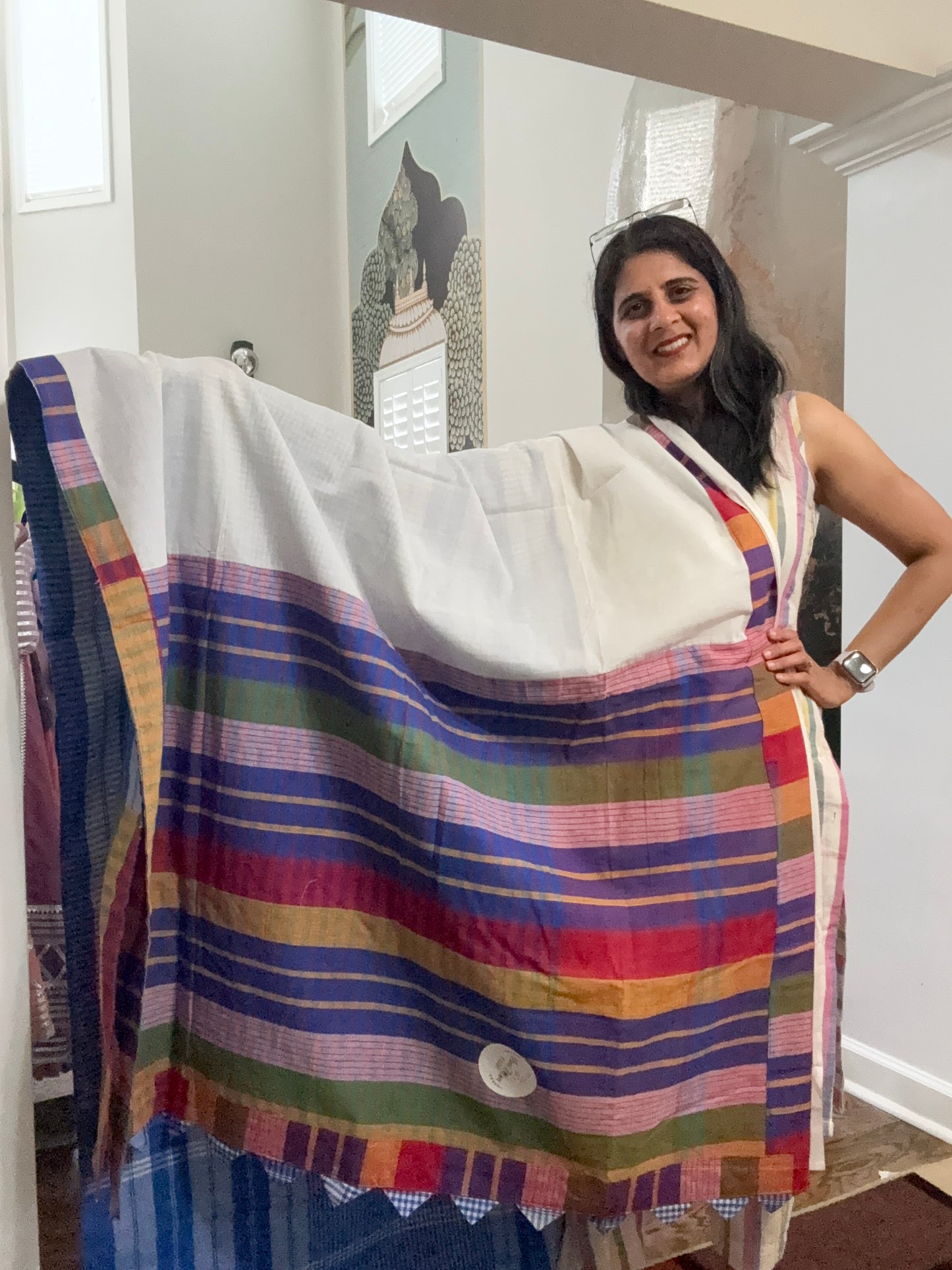 Gamcha Saree - cotton