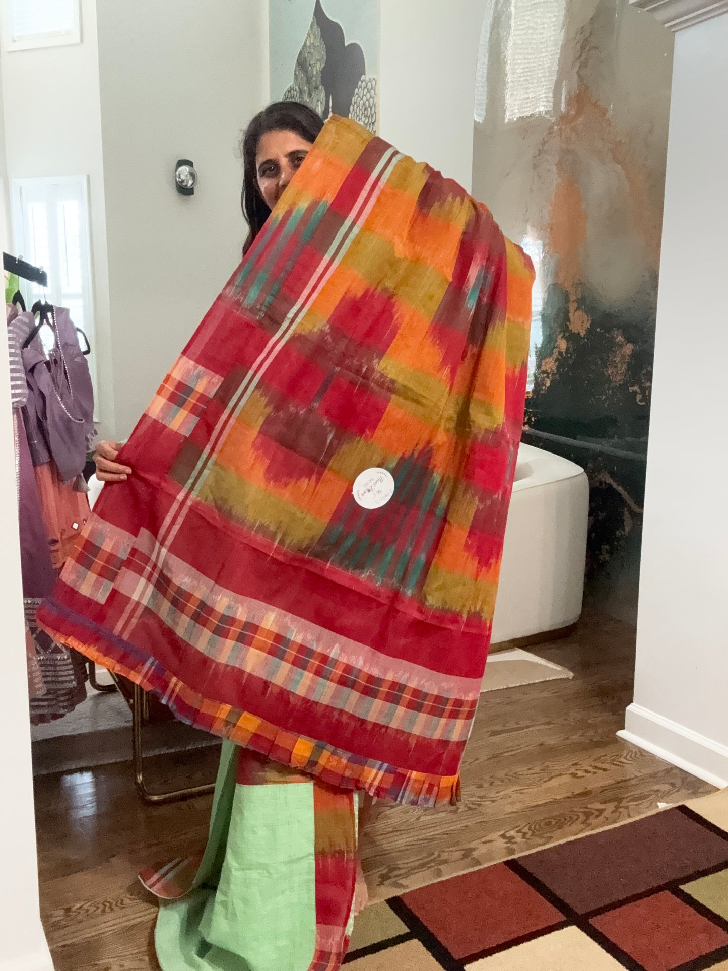 Gamcha Saree - cotton
