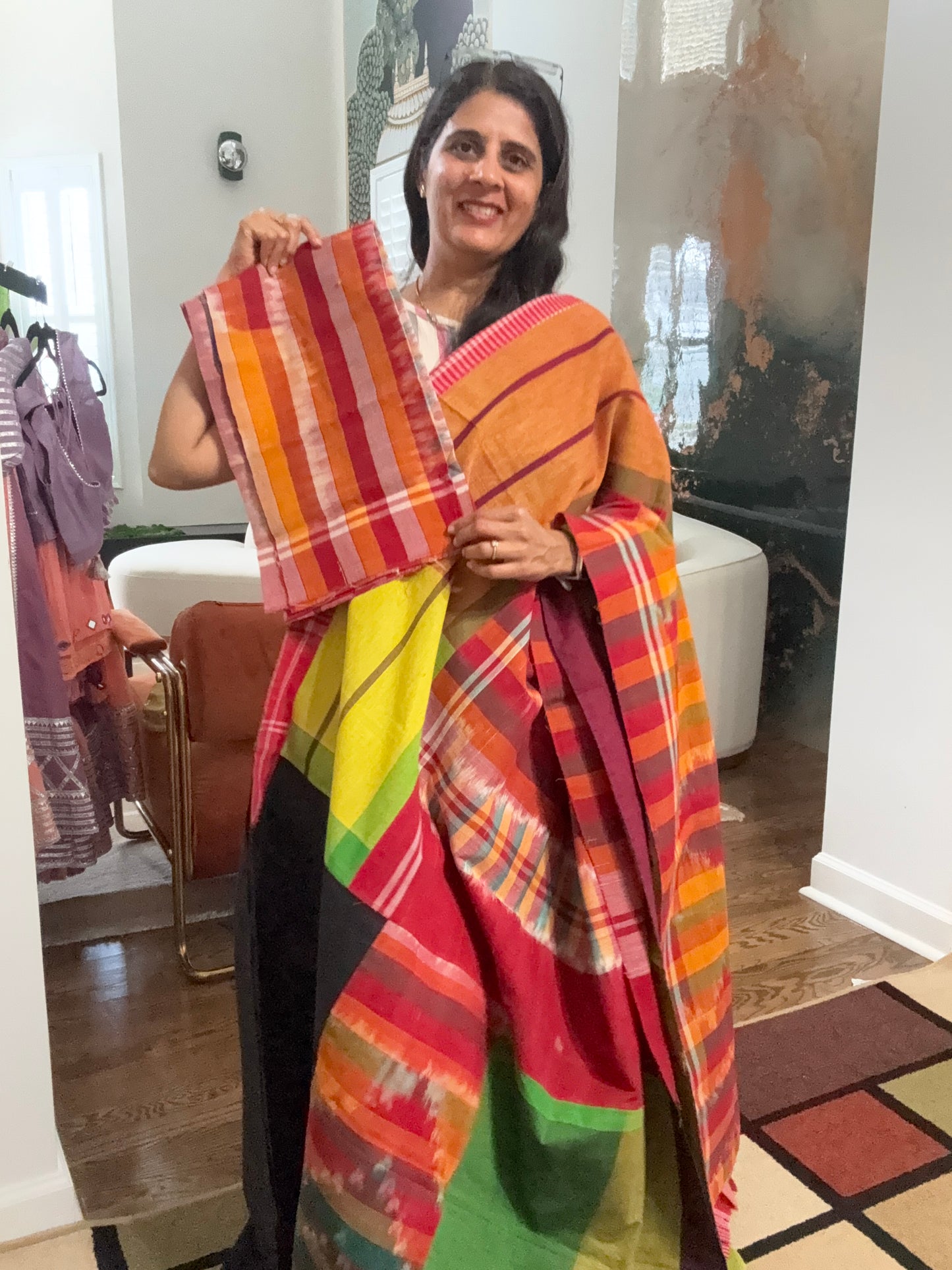 Gamcha Saree - cotton