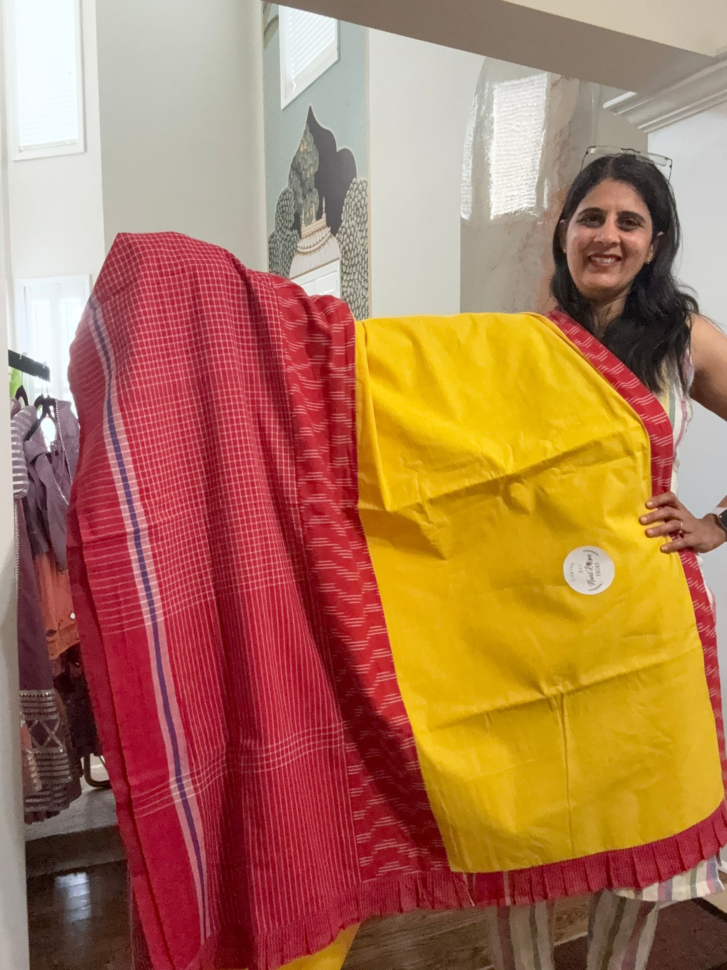 Gamcha Saree - cotton