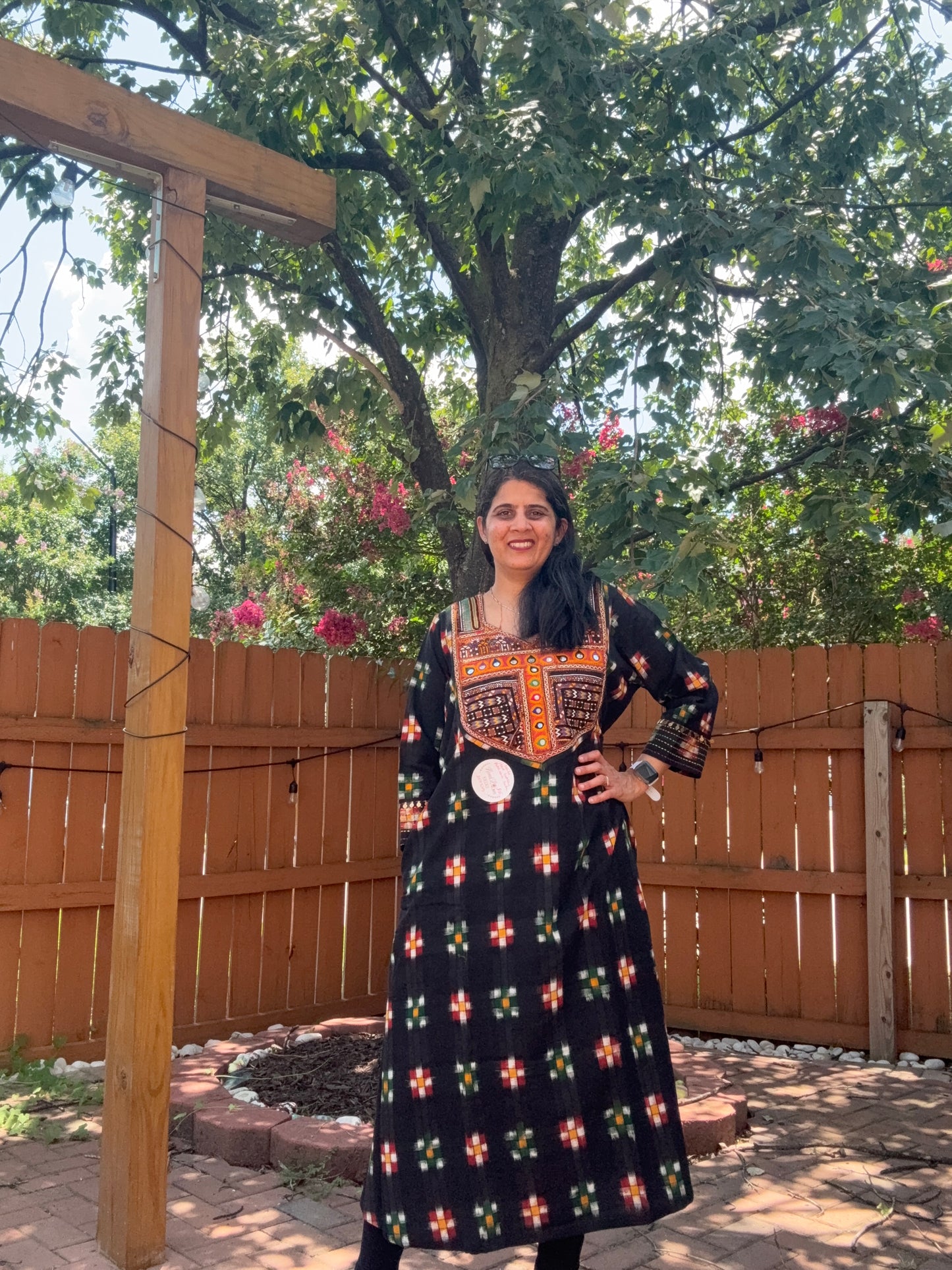 Size 46- KutchhIkkat Cotton Kurta
