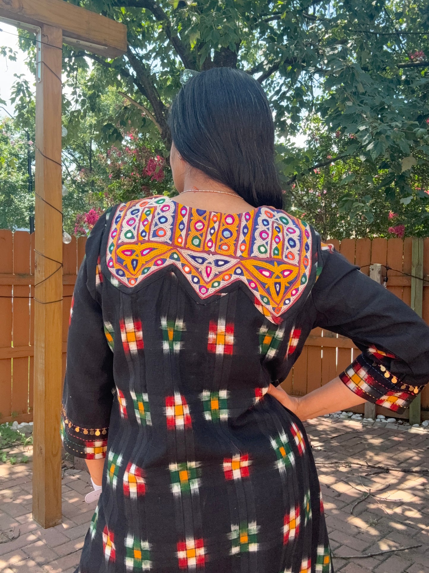 Size 38 - KutchhIkkat Cotton Kurta