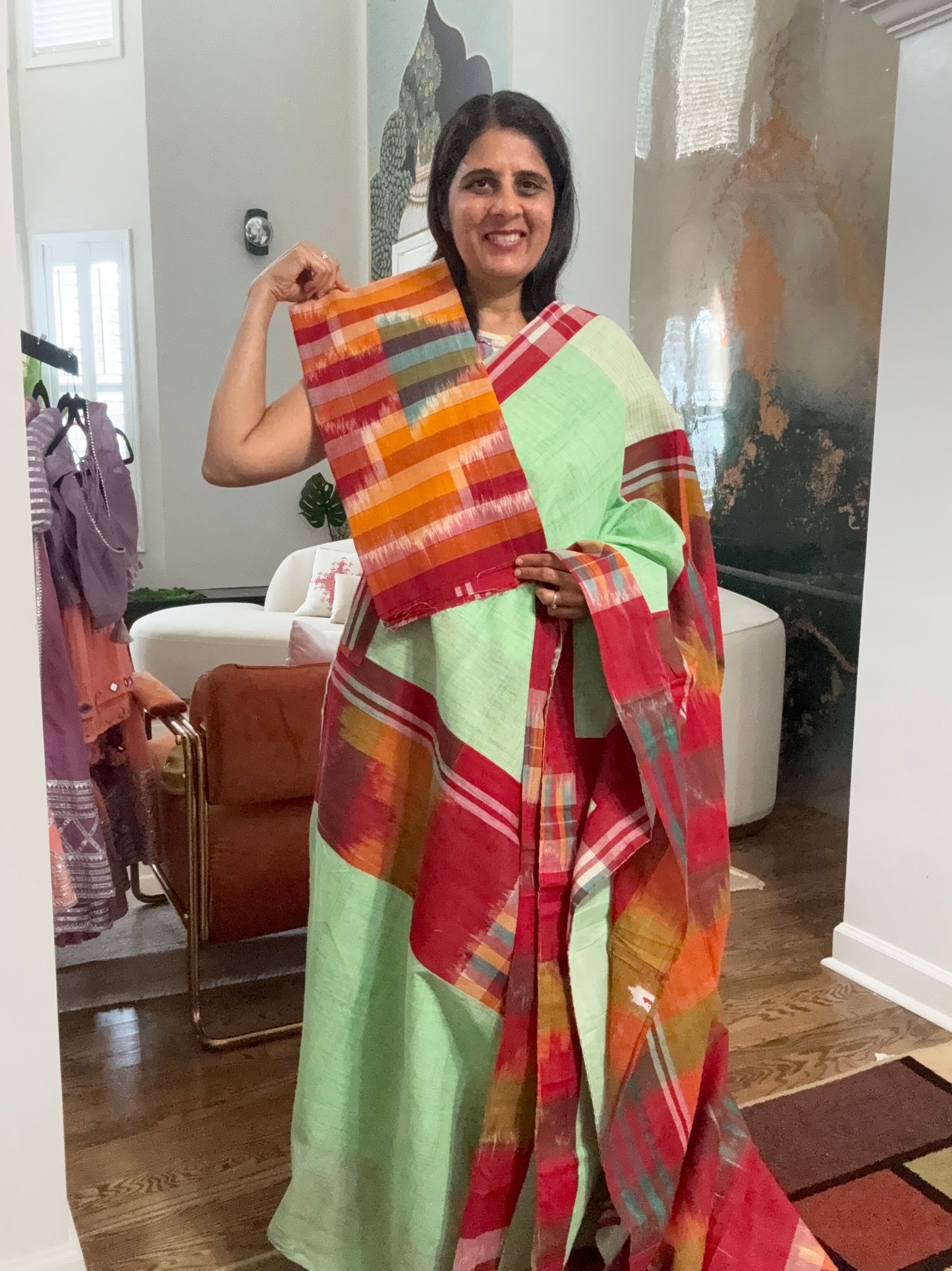 Gamcha Saree - cotton