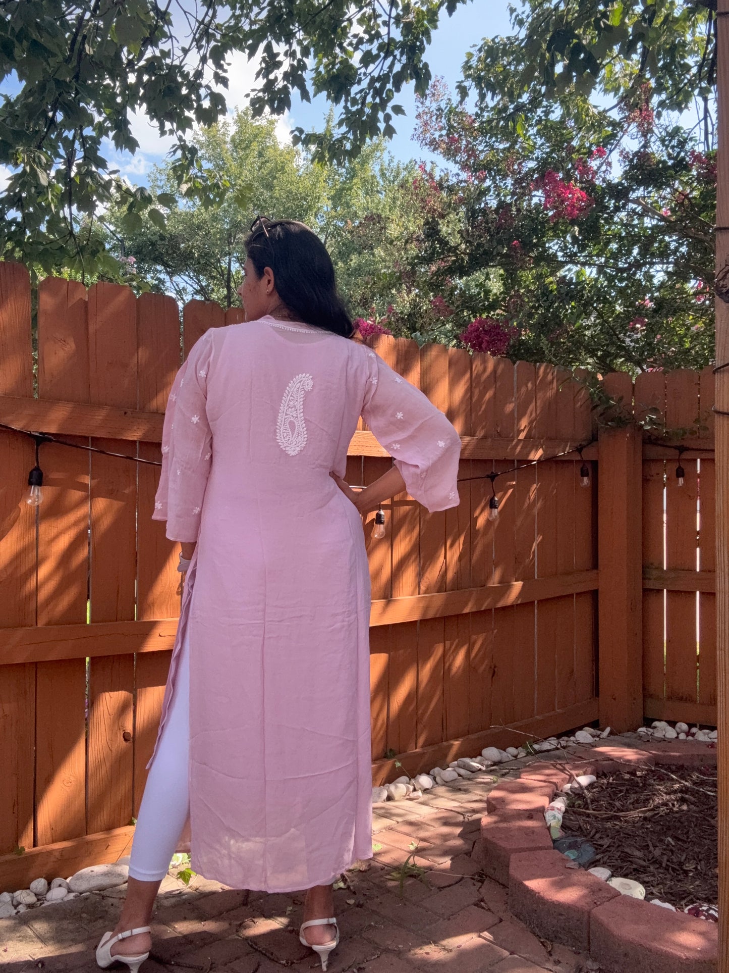 Size S (34/36) -Georgette Chikankari Kurta