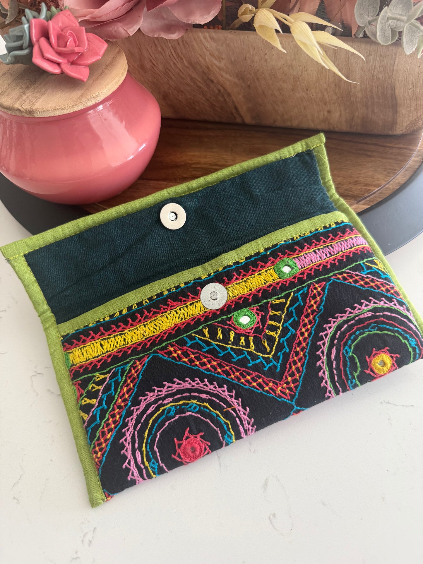 Lambani Clutches - Green