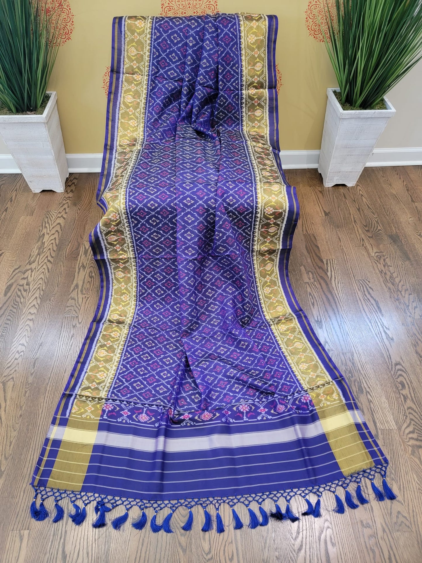 Blue - Rajkot Single Ikkat Patola Dupatta
