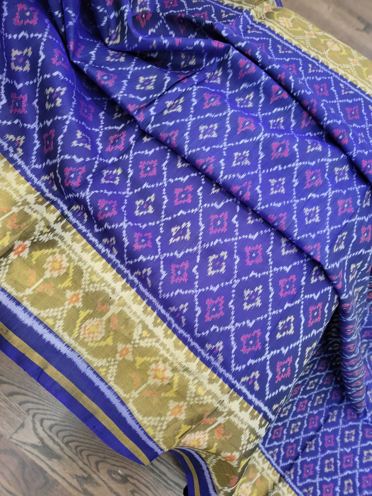 Blue - Rajkot Single Ikkat Patola Dupatta