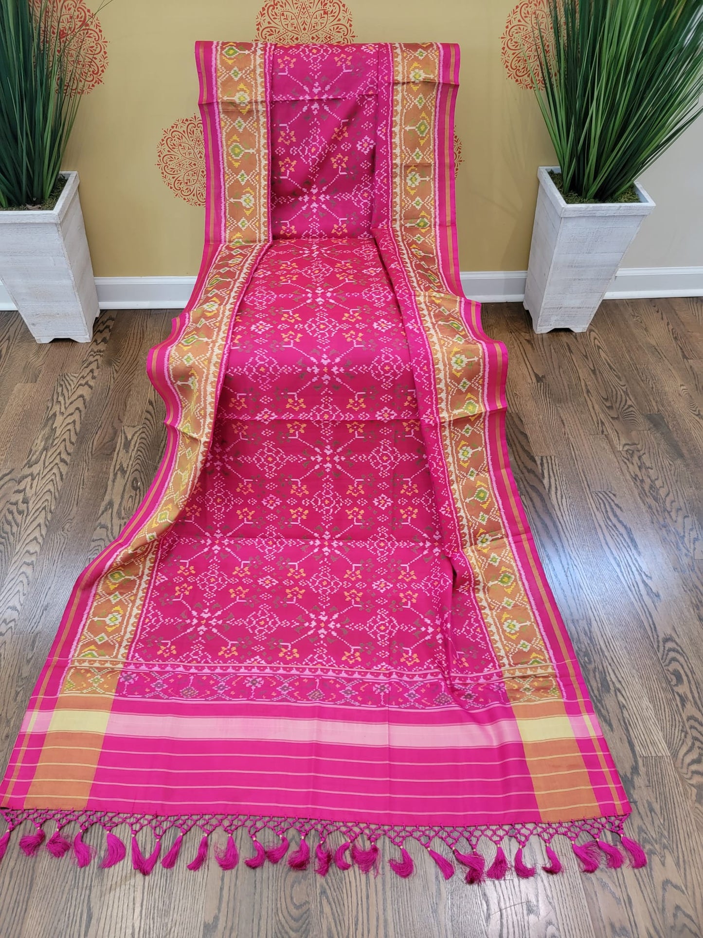 Pink - Rajkot Single Ikkat Patola Dupatta