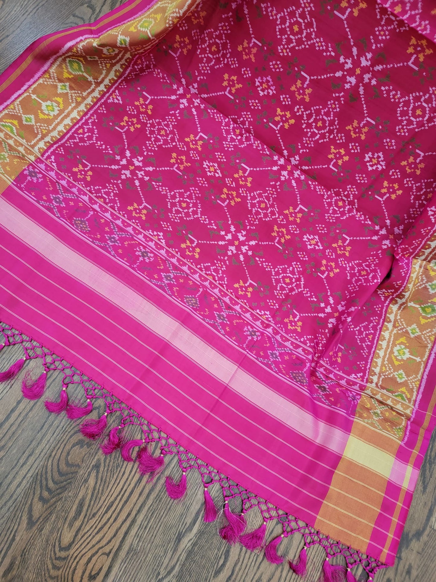Pink - Rajkot Single Ikkat Patola Dupatta