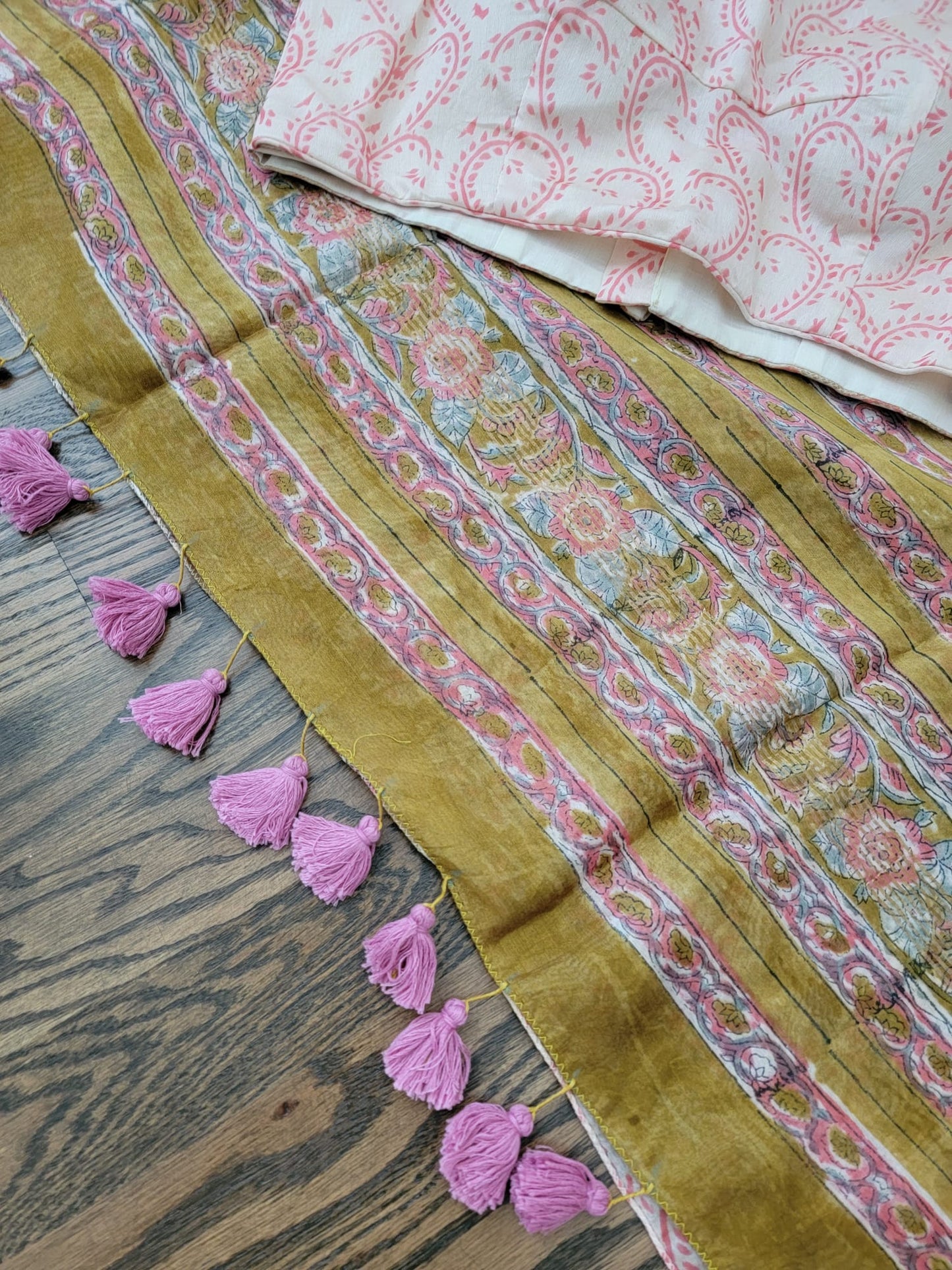 Hand Block Print Saree
