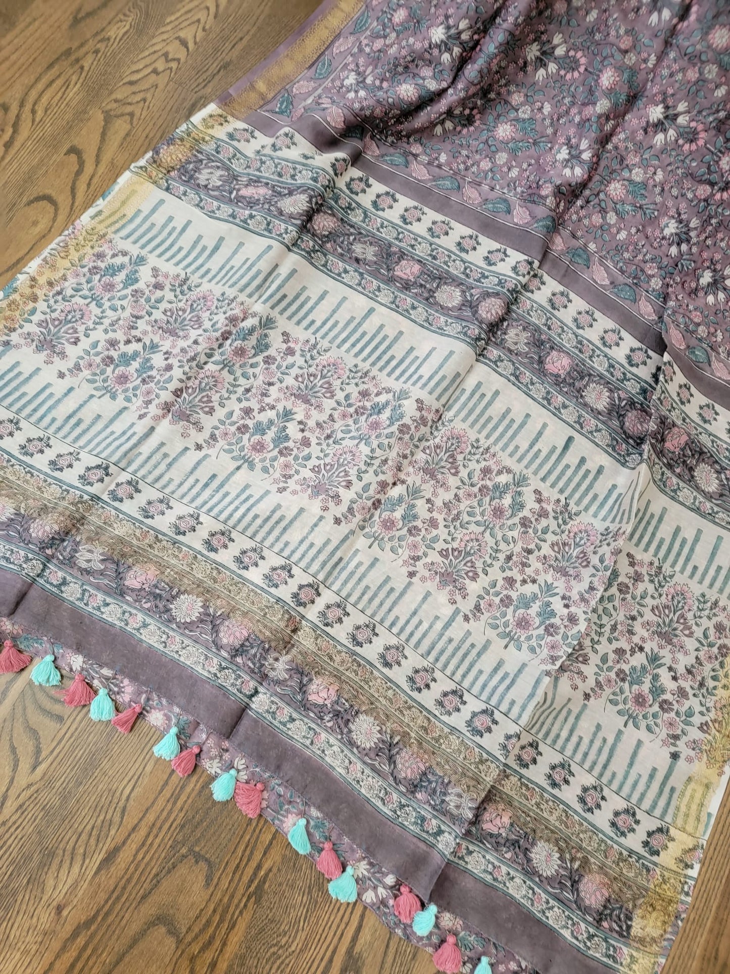 Hand Block Print Saree