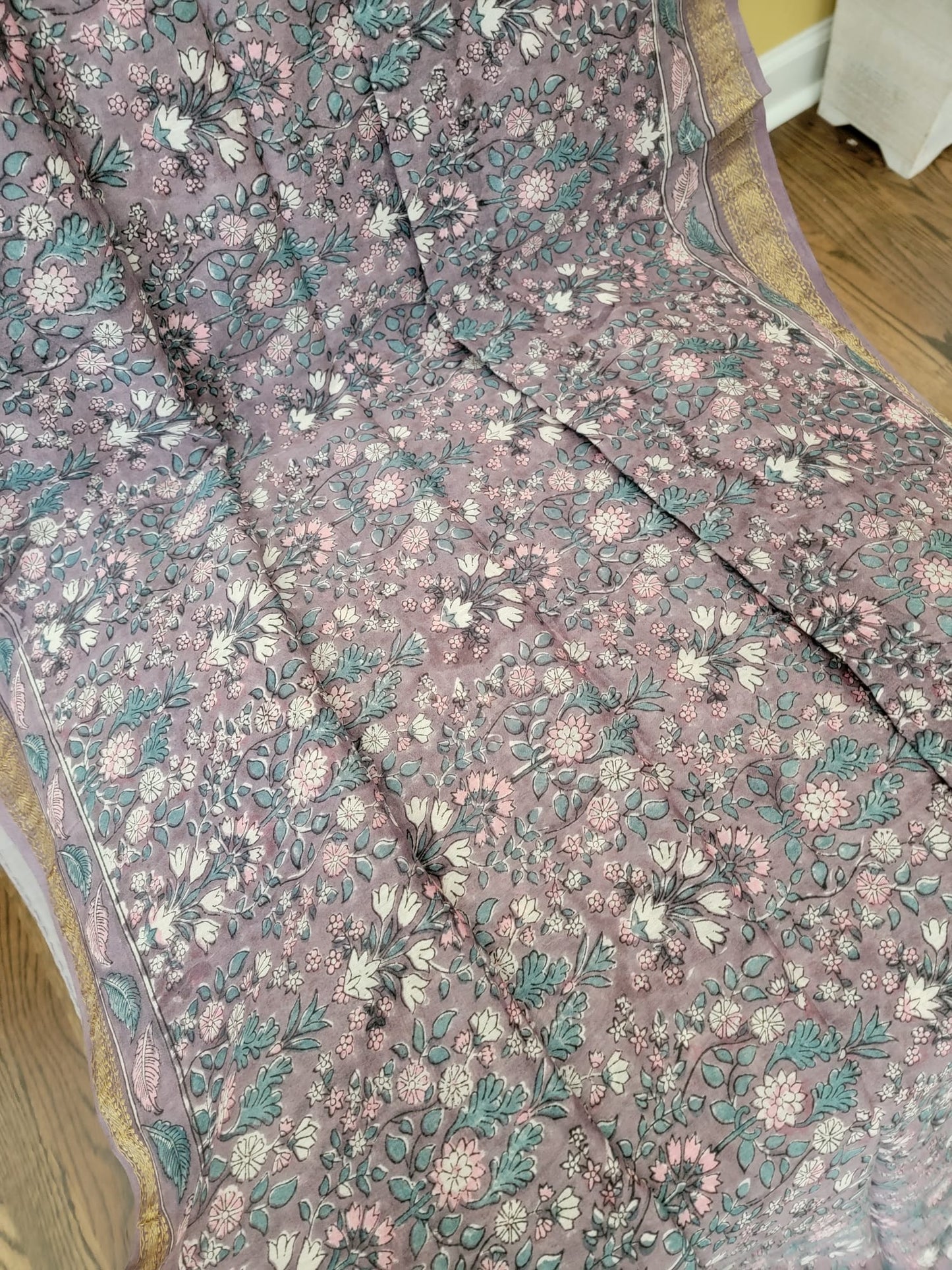 Hand Block Print Saree