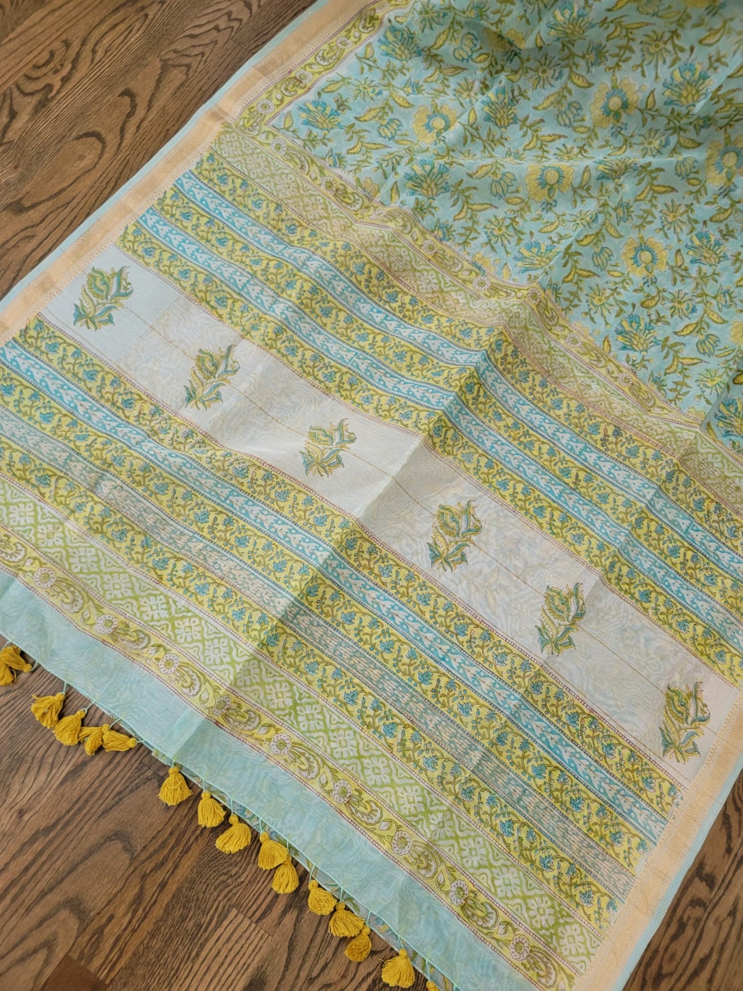 Hand Block Print Saree