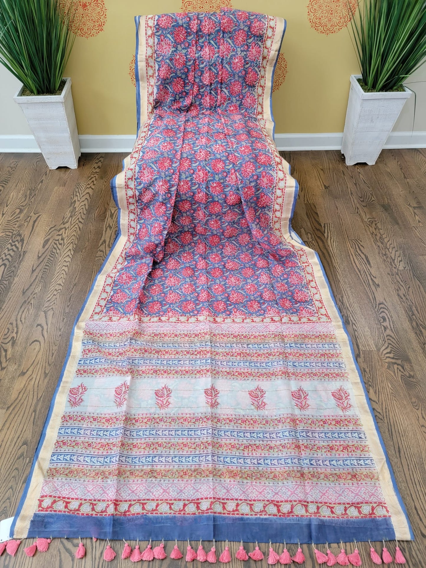 Hand Block Print Saree