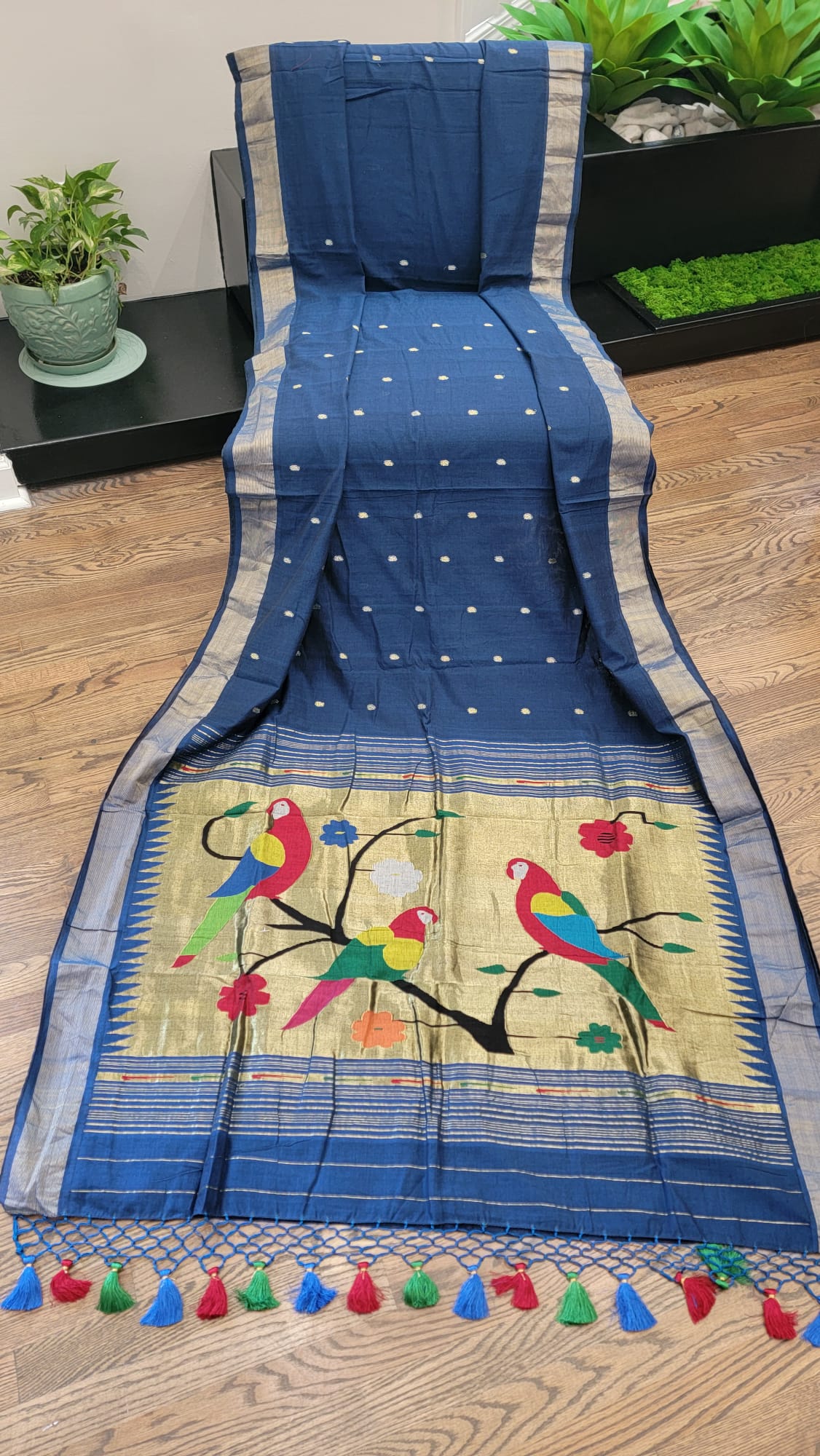 Handwoven Cotton Paithani