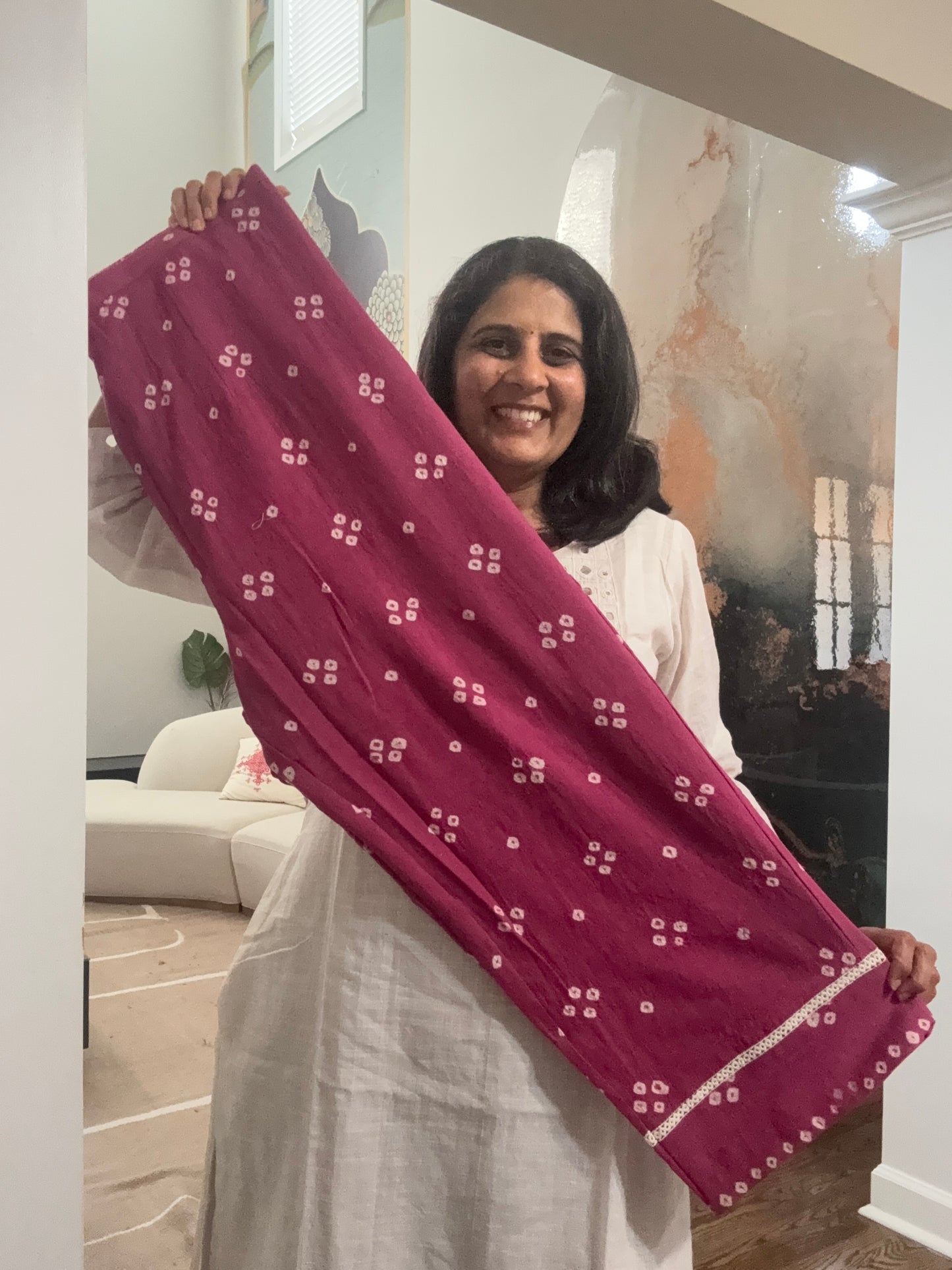 Mirrorwork Hand-embroidered kurta-pant set
