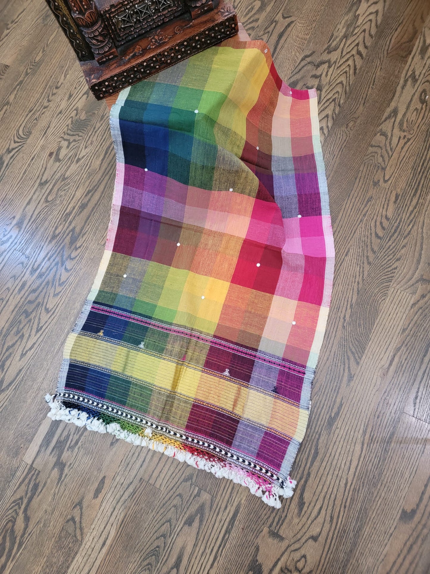 Kutchhi Handwoven - Kala cotton Bhujodi Stoles