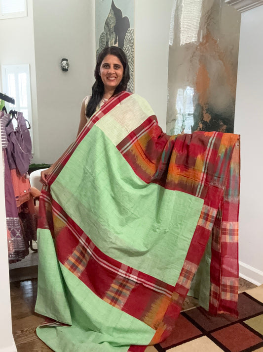 Gamcha Saree - cotton