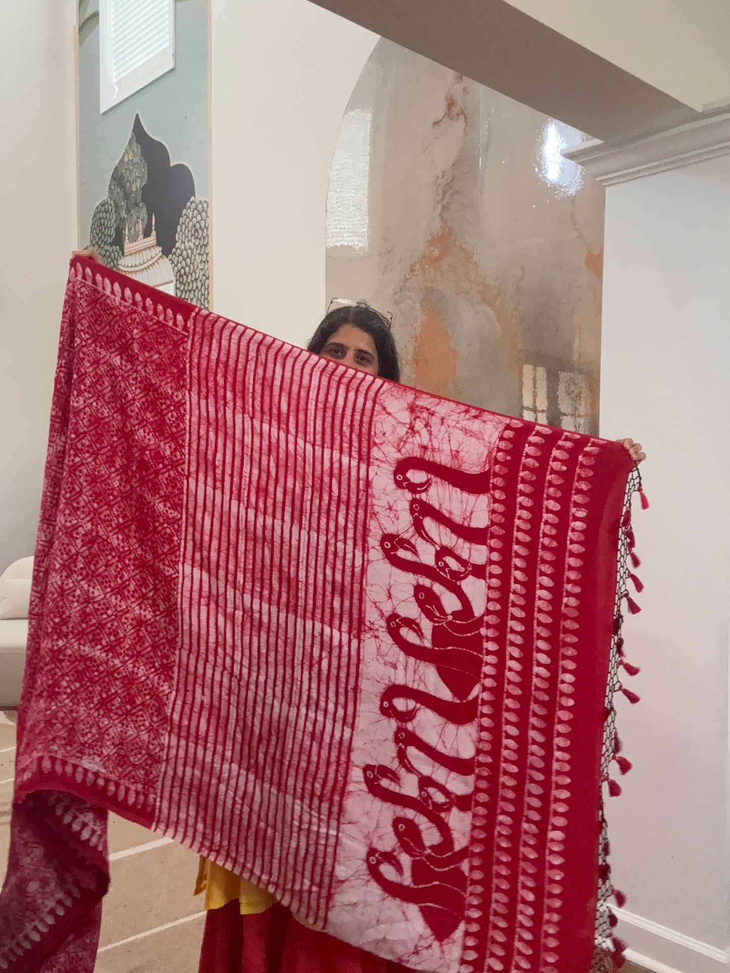 Hand Batik Saree on Modal